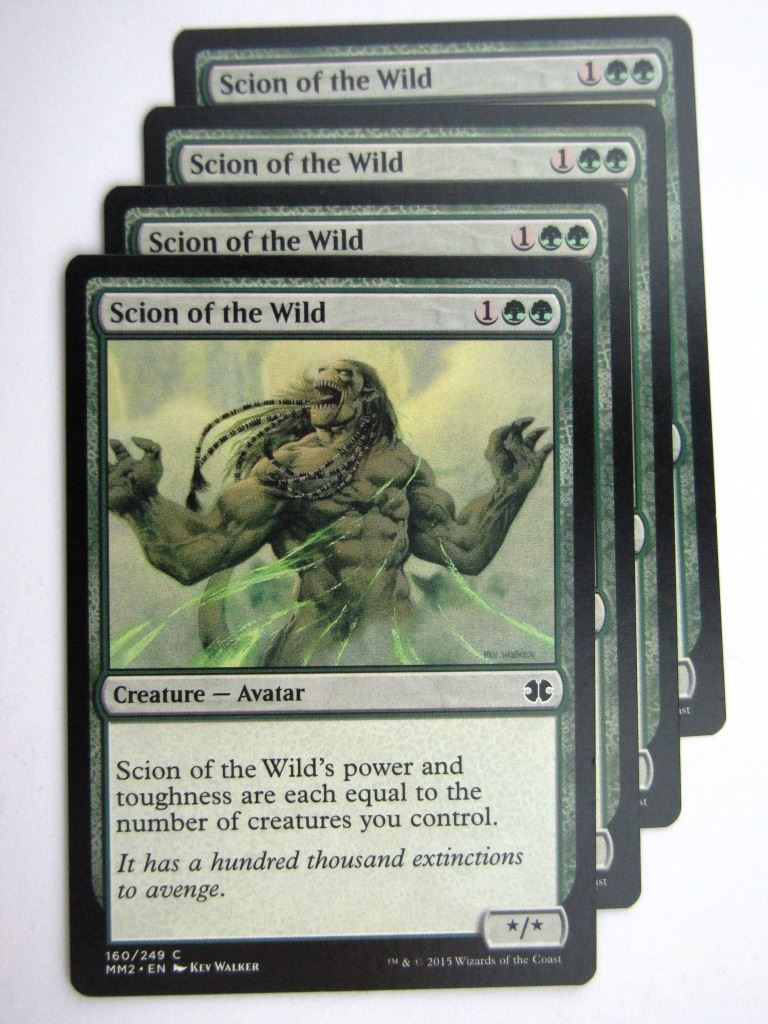 MTG MODERN MASTERS TWO: SCION OF THE WILDS x4 # 28B44