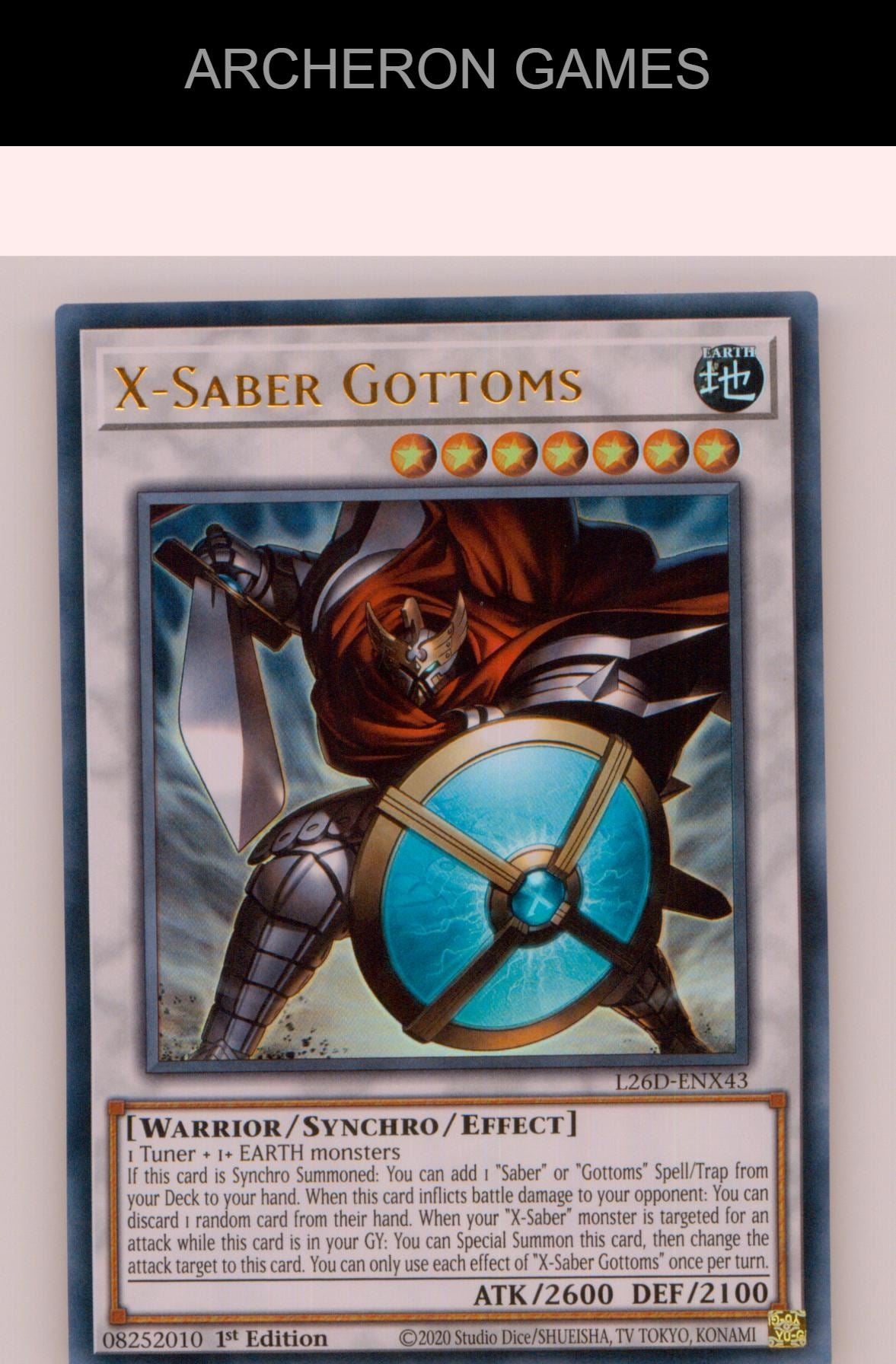 X-Saber Gottoms Ultra Rare YUGIOH Card 1st Edition