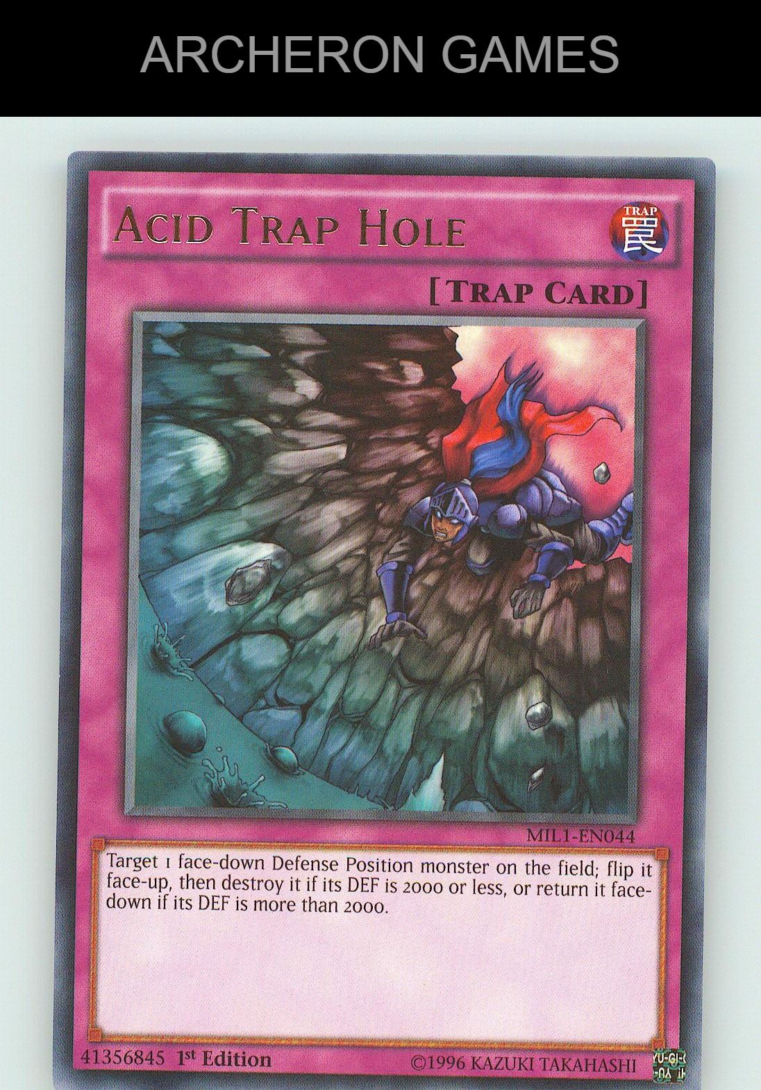 Acid Trap Hole R YUGIOH Card 1st Edition