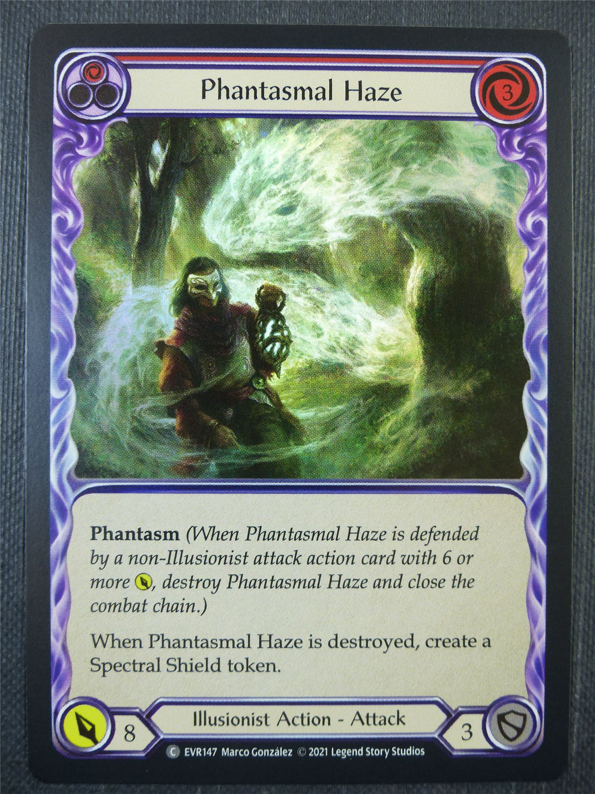 Phantasmal Haze Red Foil - 1st ed Everfest - Flesh & Blood Card #6JL