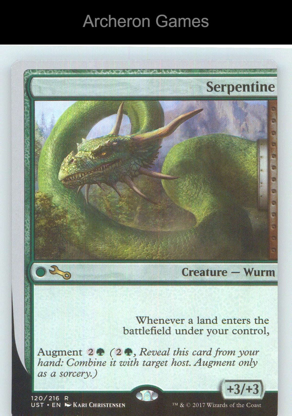 Serpentine UST 120 R MTG Card NM/EX+