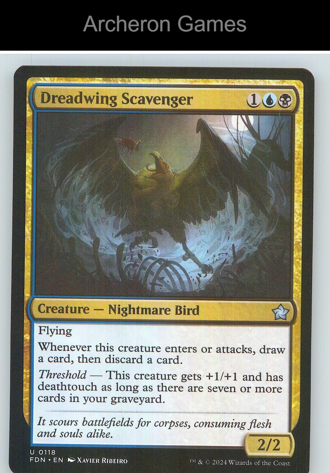 Dreadwing Scavenger FDN 118 UC MTG Card NM/EX+