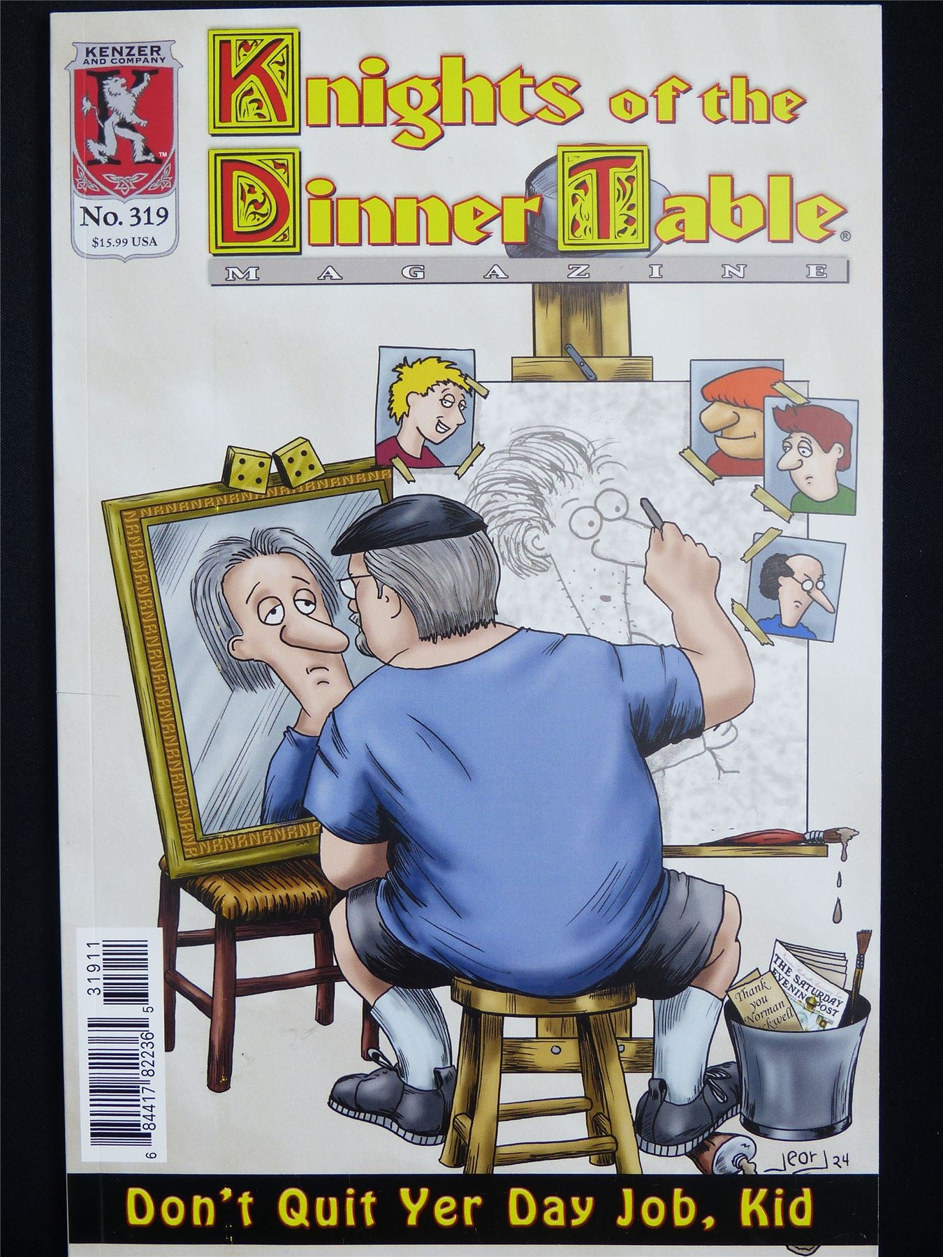 KNIGHTS of the Dinner Table Magazine #319 - Aug 2025 Kenzer Comic #2XF
