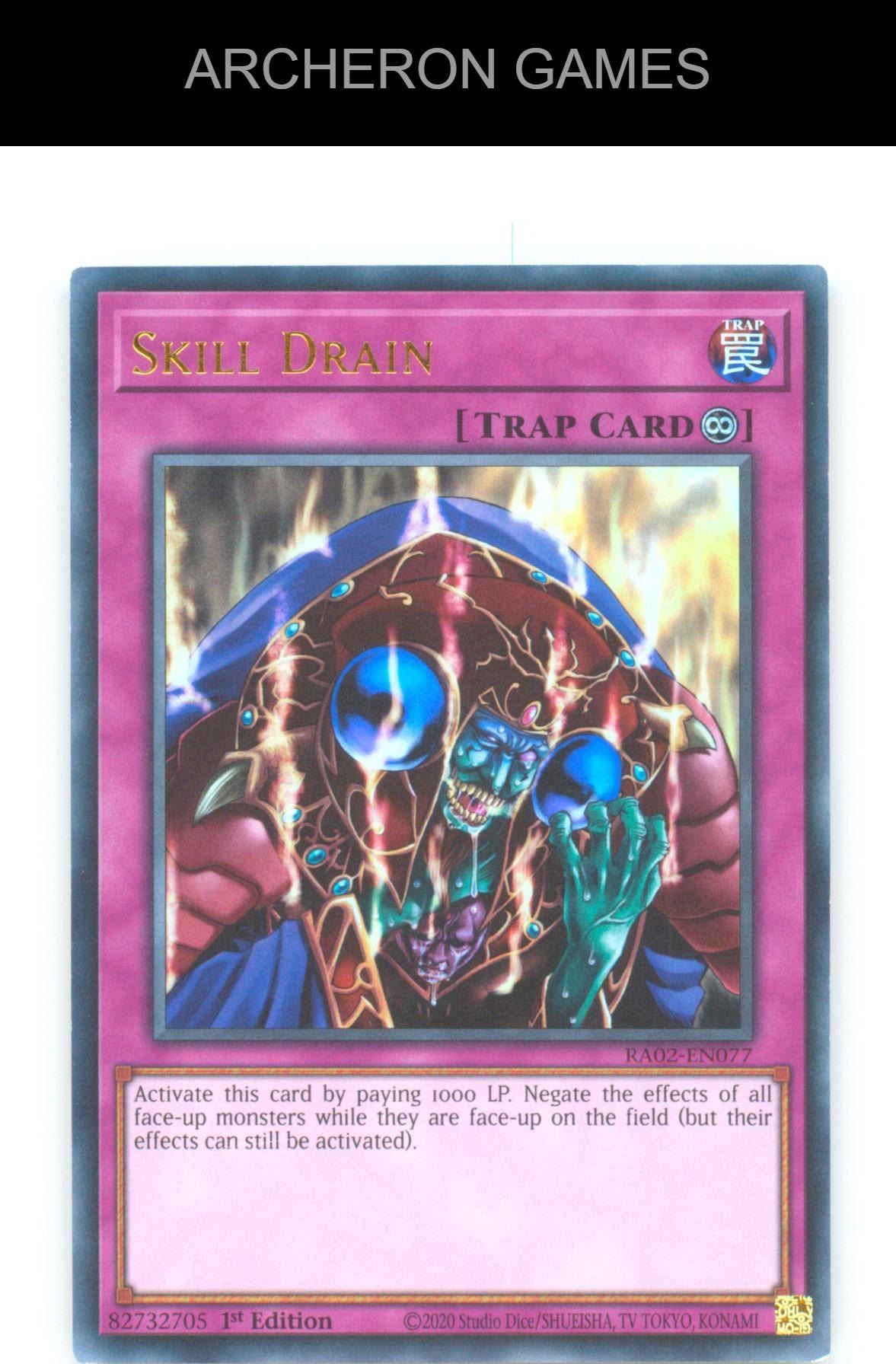Skill Drain (UR) Ultra Rare YUGIOH Card 1st Edition
