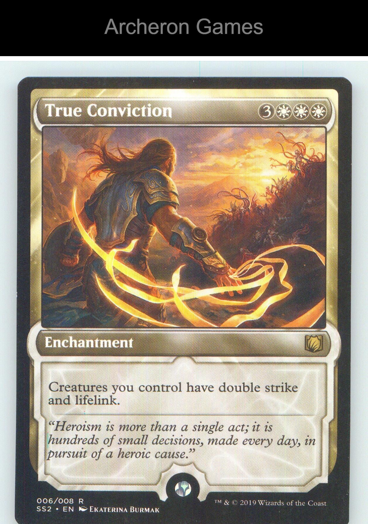 True Conviction SS2 6 R MTG Card NM/EX+