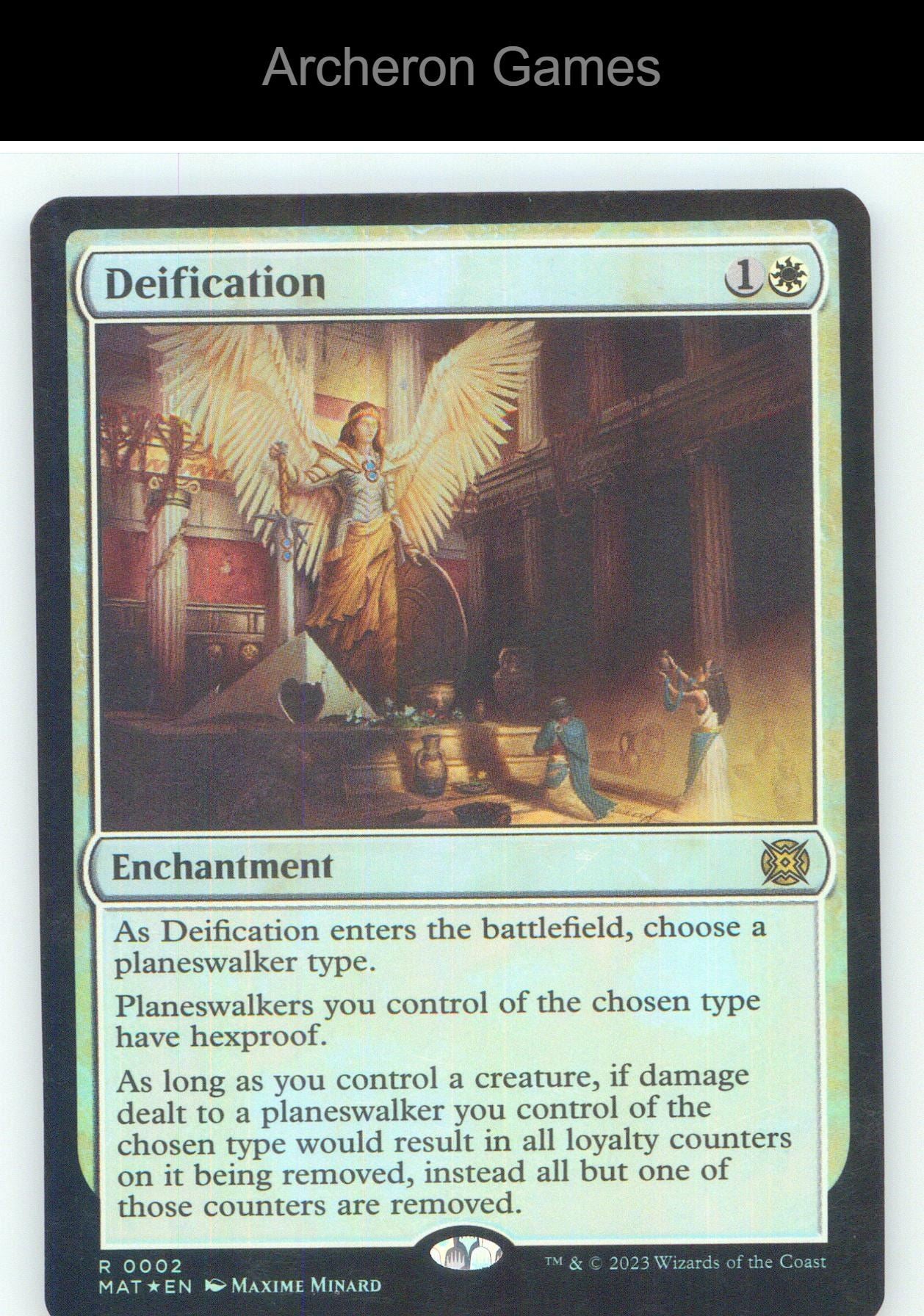 Deification MAT 2 R MTG Card NM/EX+ Foil