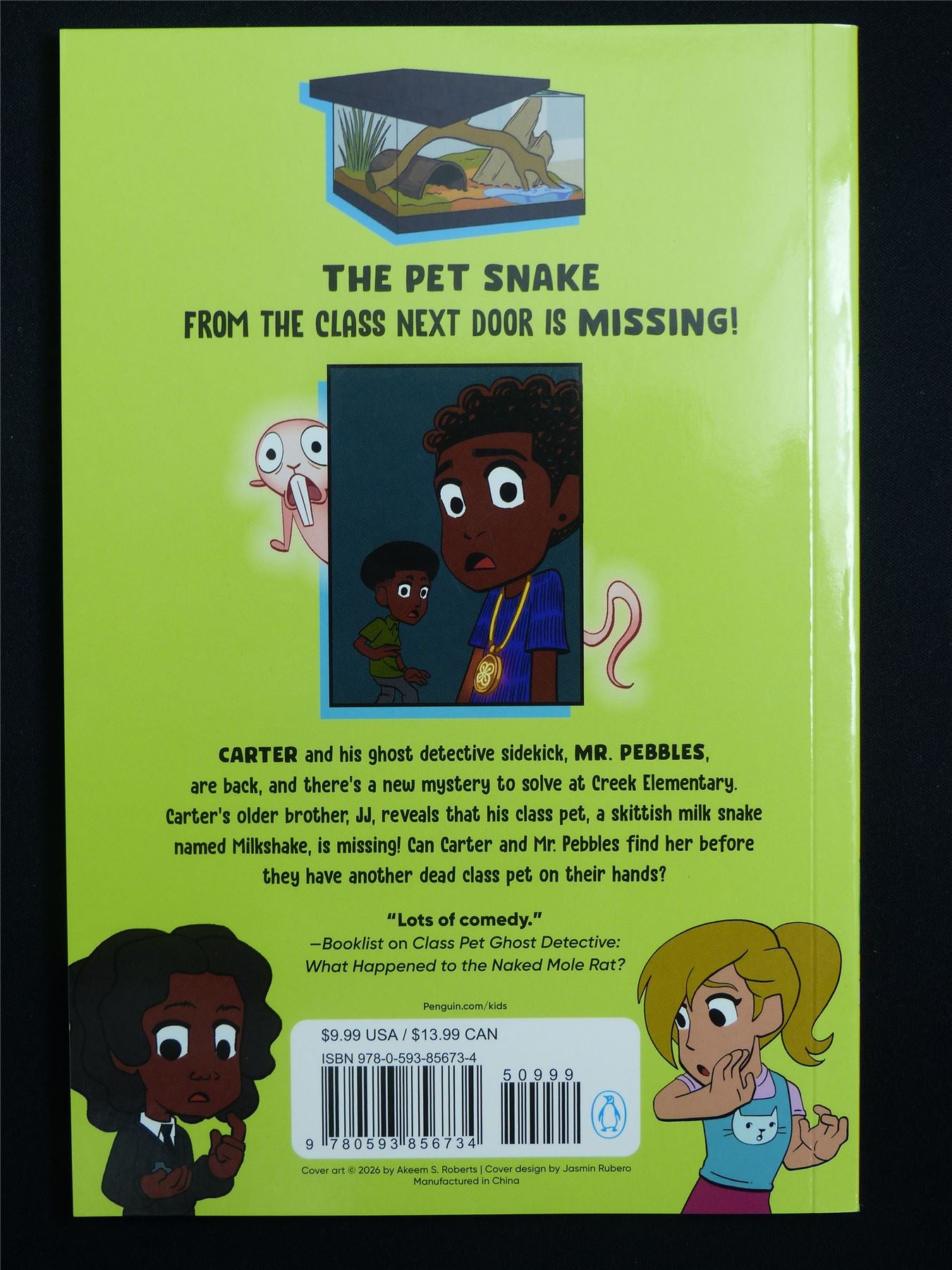 Class Pet Ghost Detective: Milkshake the Disappearing Milk Snake - Kokila Graphic Softback #42L