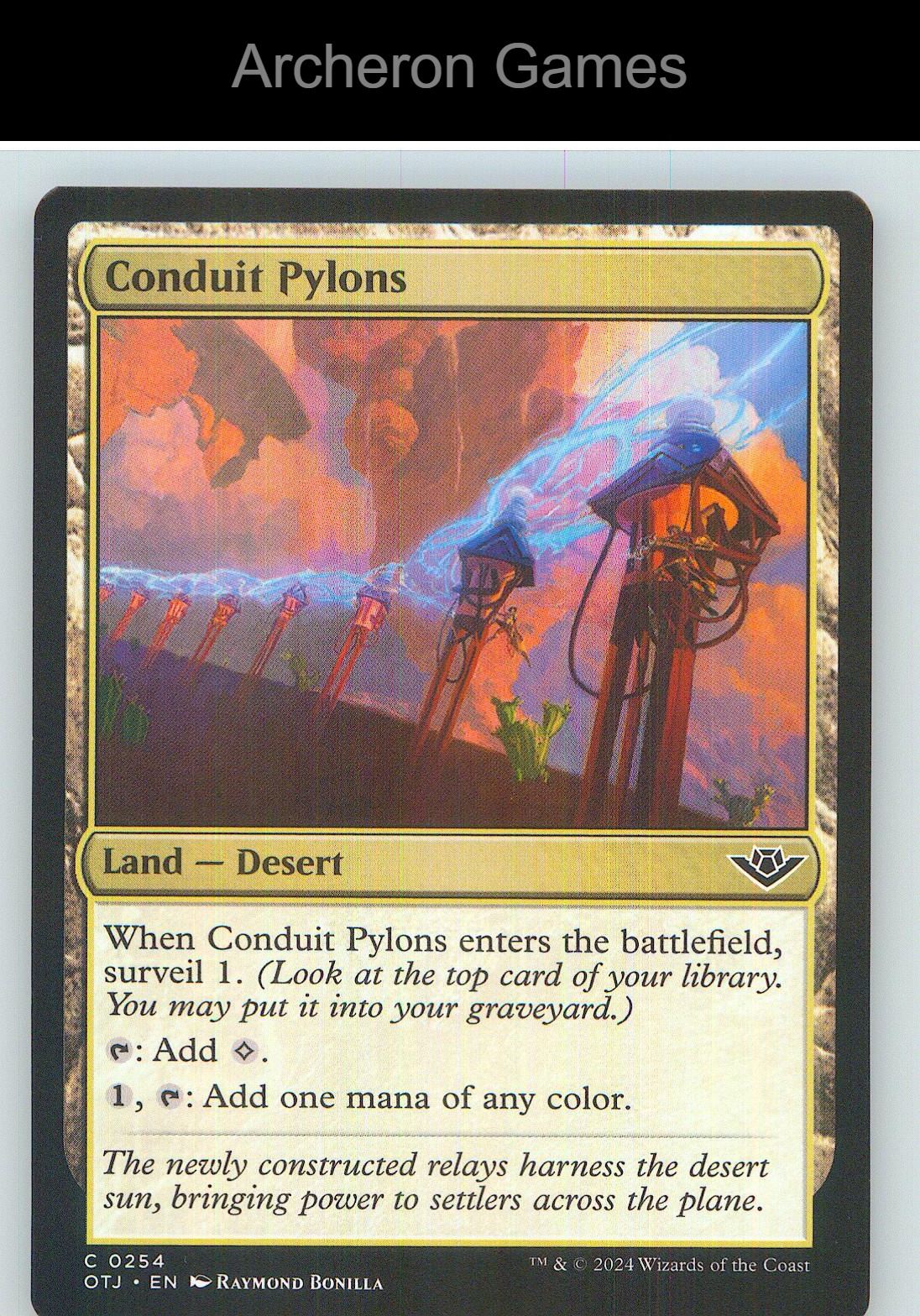 Conduit Pylons OTJ 254 C MTG Card NM/EX+