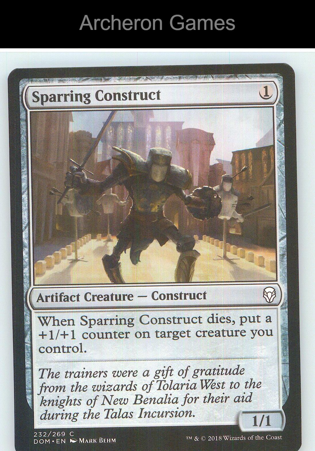 Sparring Construct DOM 232 C MTG Card NM/EX+
