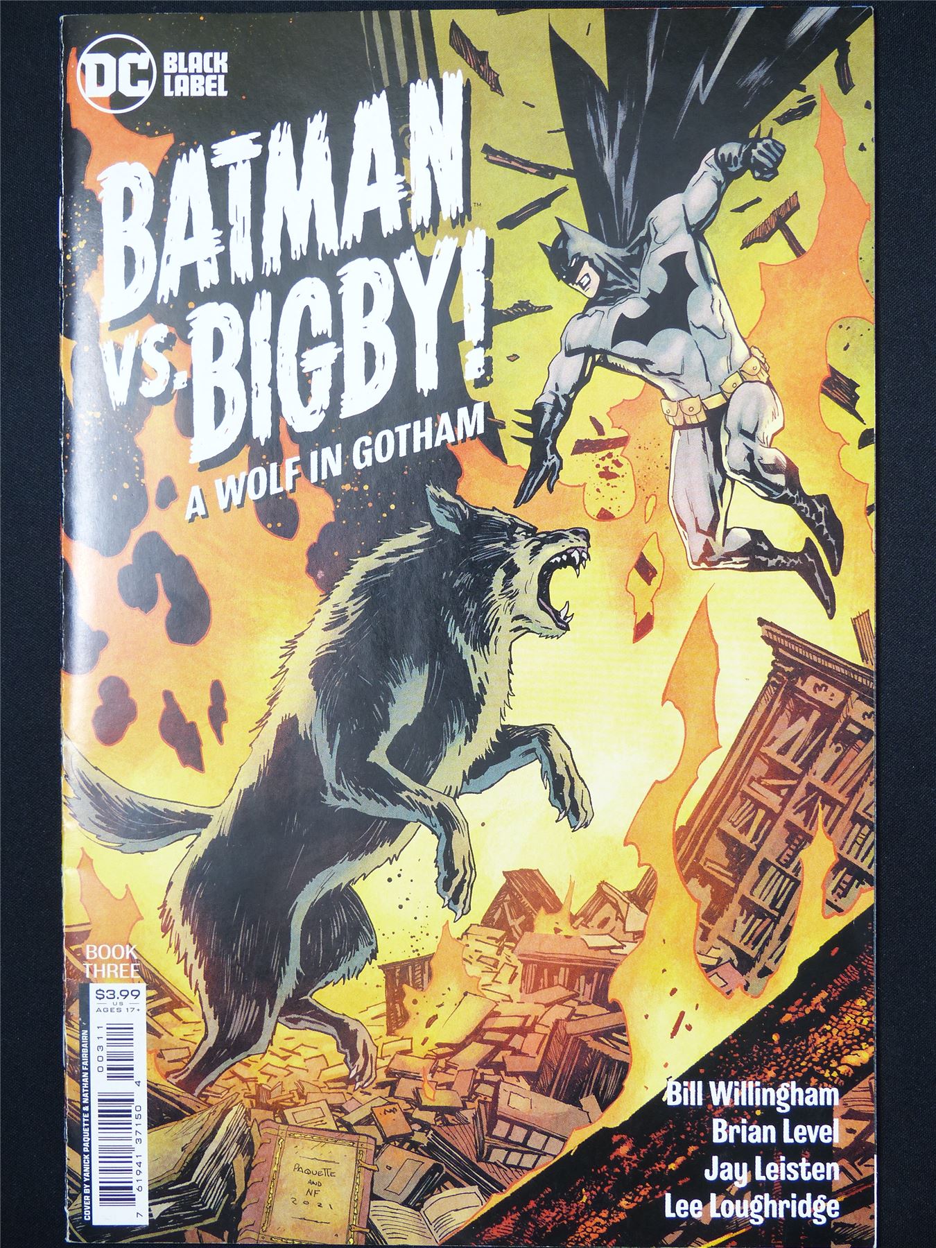 BATMAN vs Bigby! A Wolf in Gotham #3 - B&B DC Comic #7RC