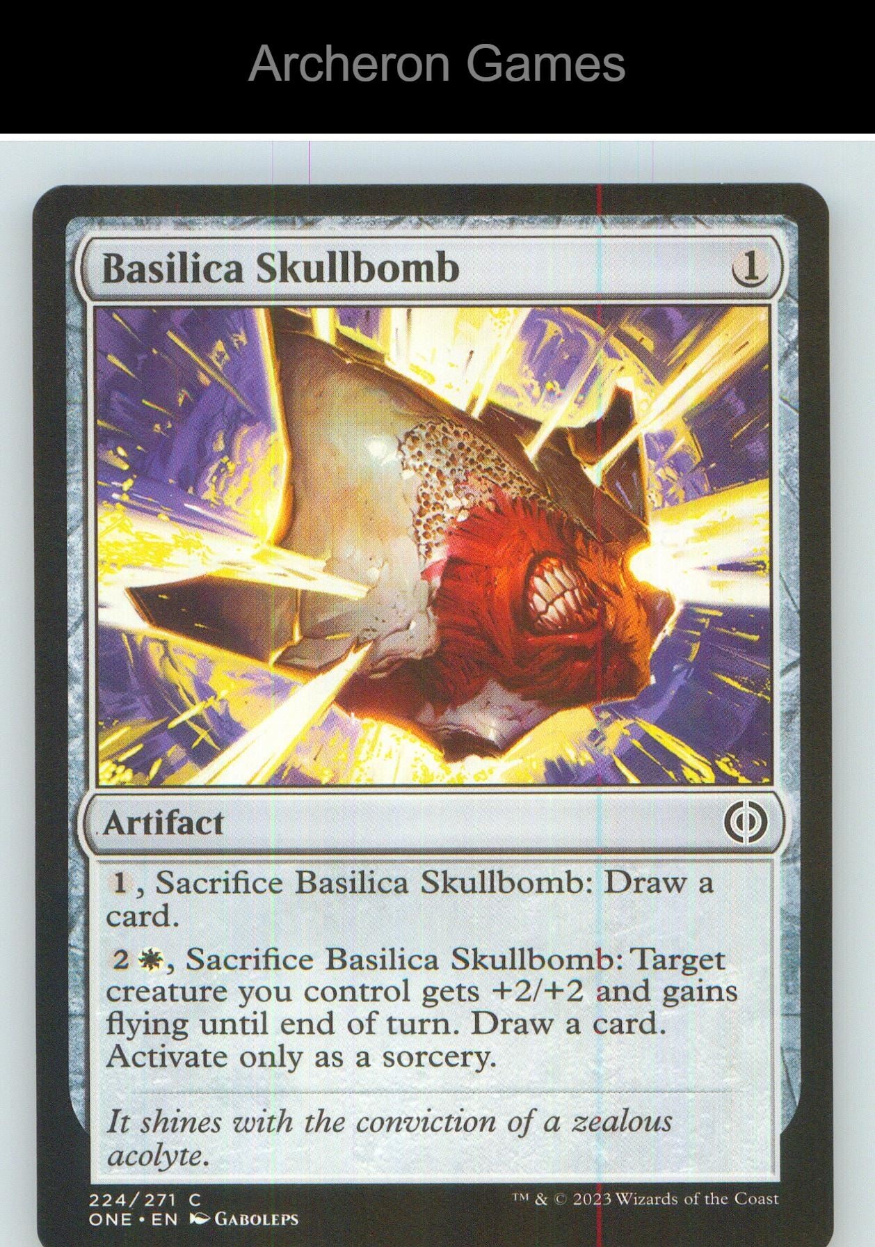 Basilica Skullbomb ONE 224 C MTG Card NM/EX+