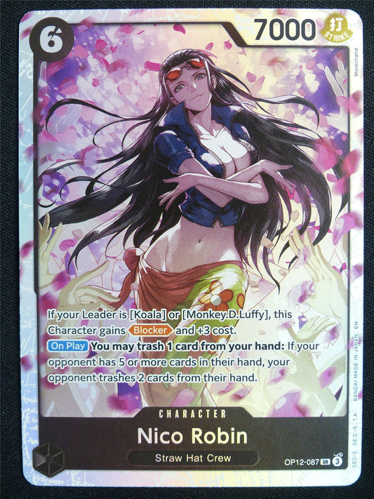 Nico Robin OP12-087 SR Foil - One Piece Card #5PV