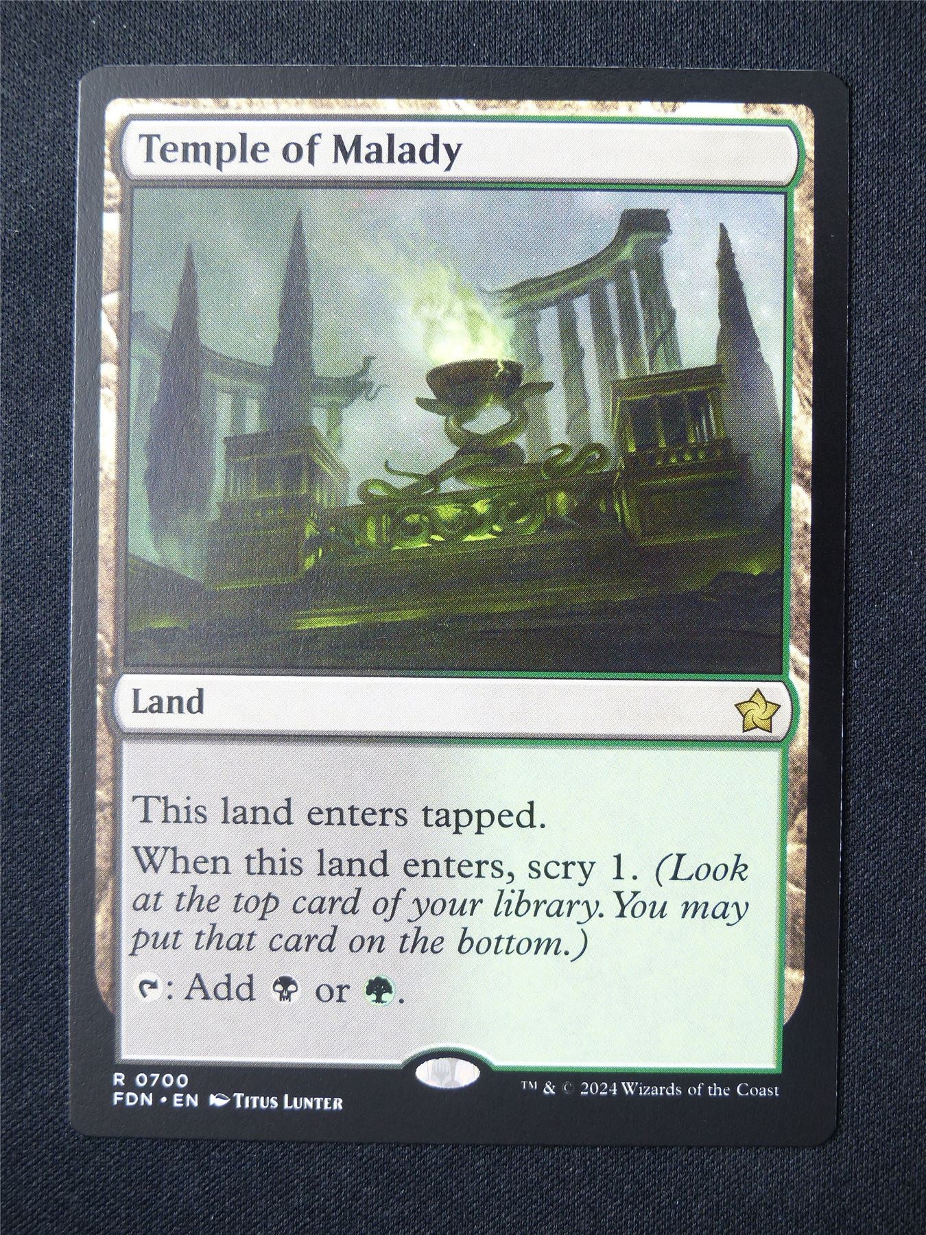 Temple of Malady - FDN - Mtg Card #588