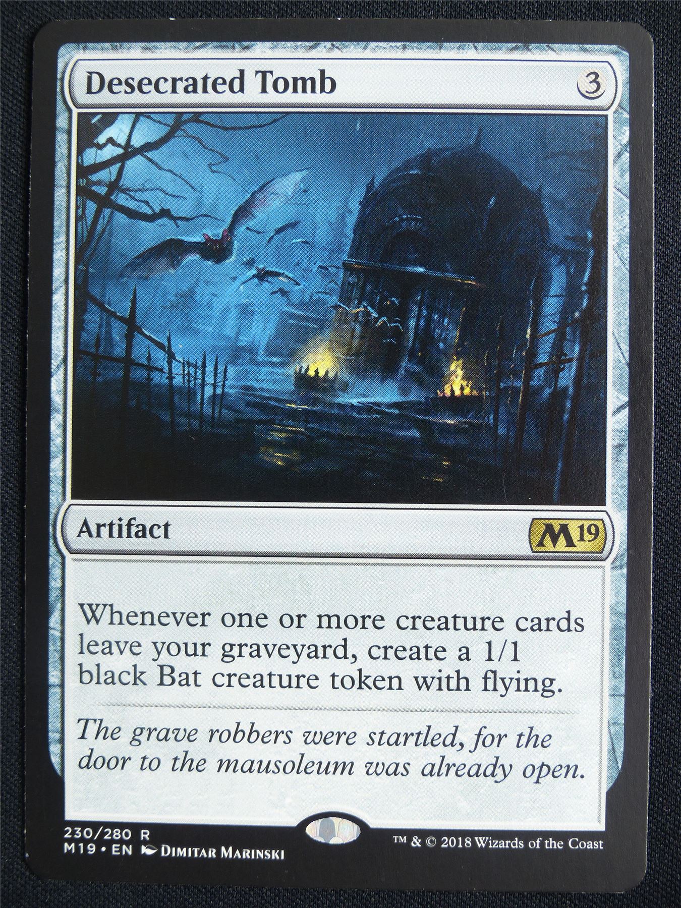 Desecrated Tomb - M19 - Mtg Card #3ES