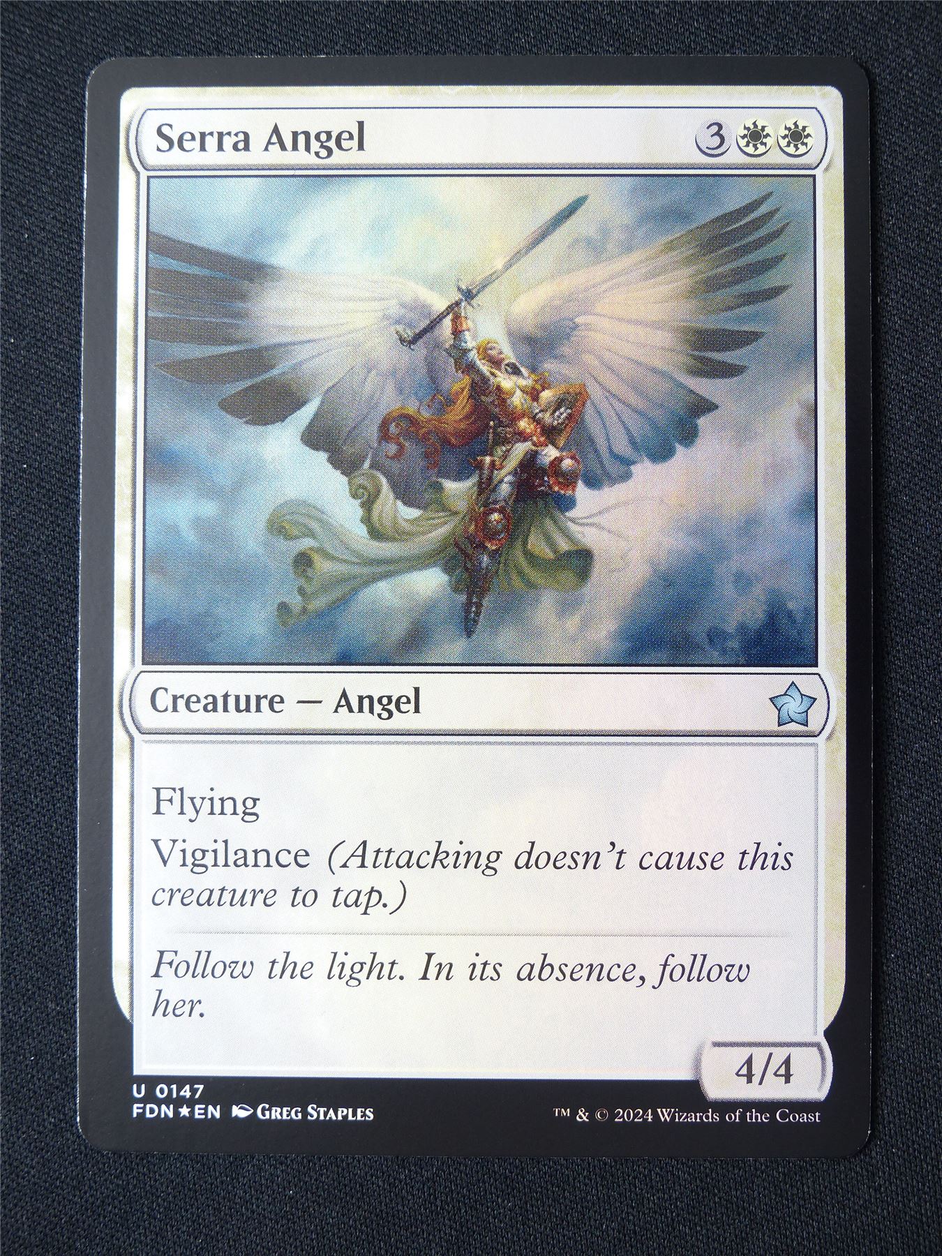 Serra Angel Foil - FDN - Mtg Card #9CF