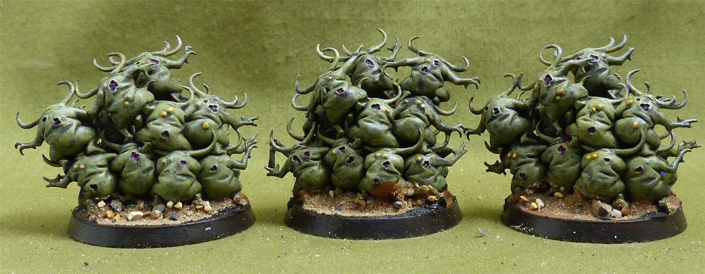 Nurglings painted - Chaos Daemons - Warhammer 40K #5CA