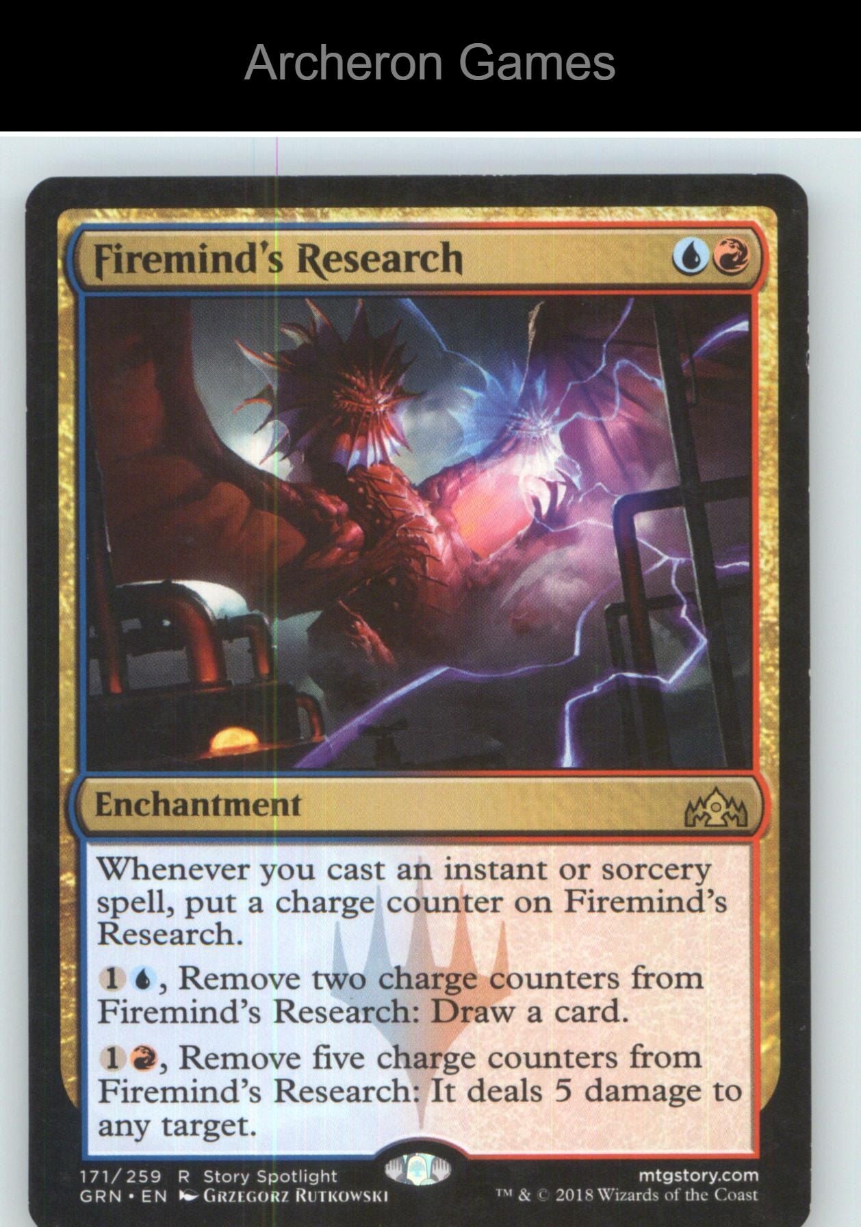 Firemind's Research GRN 171 R MTG Card NM/EX+