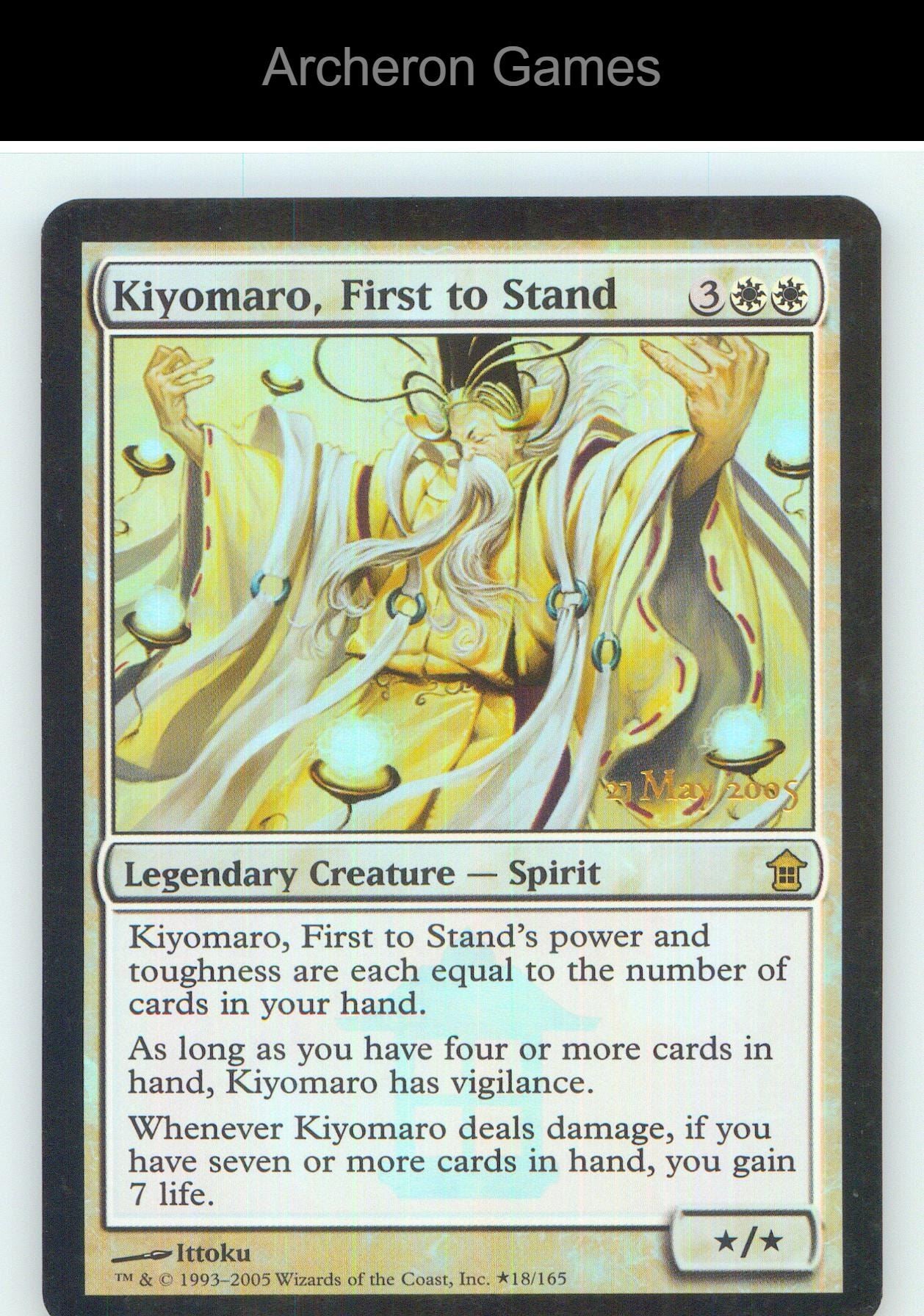 Kiyomaro, First to Stand 18 P MTG Card NM/EX+ Foil