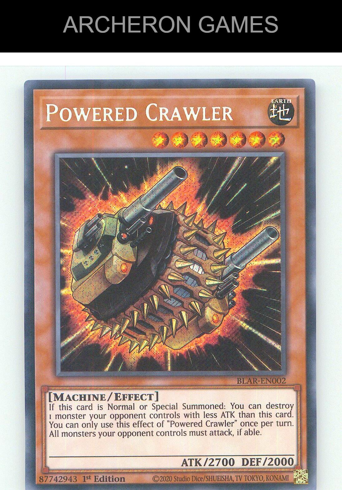 Powered Crawler SEC YUGIOH Card 1st Edition
