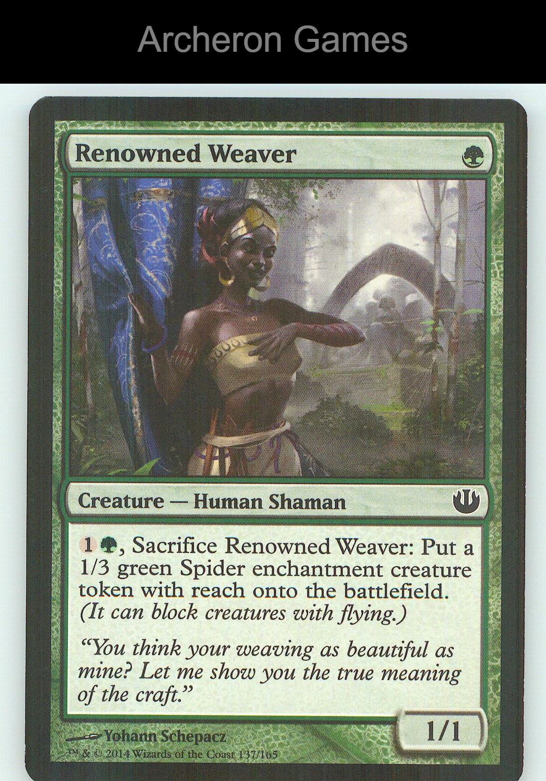 Renowned Weaver JOU 137 C MTG Card NM/EX+
