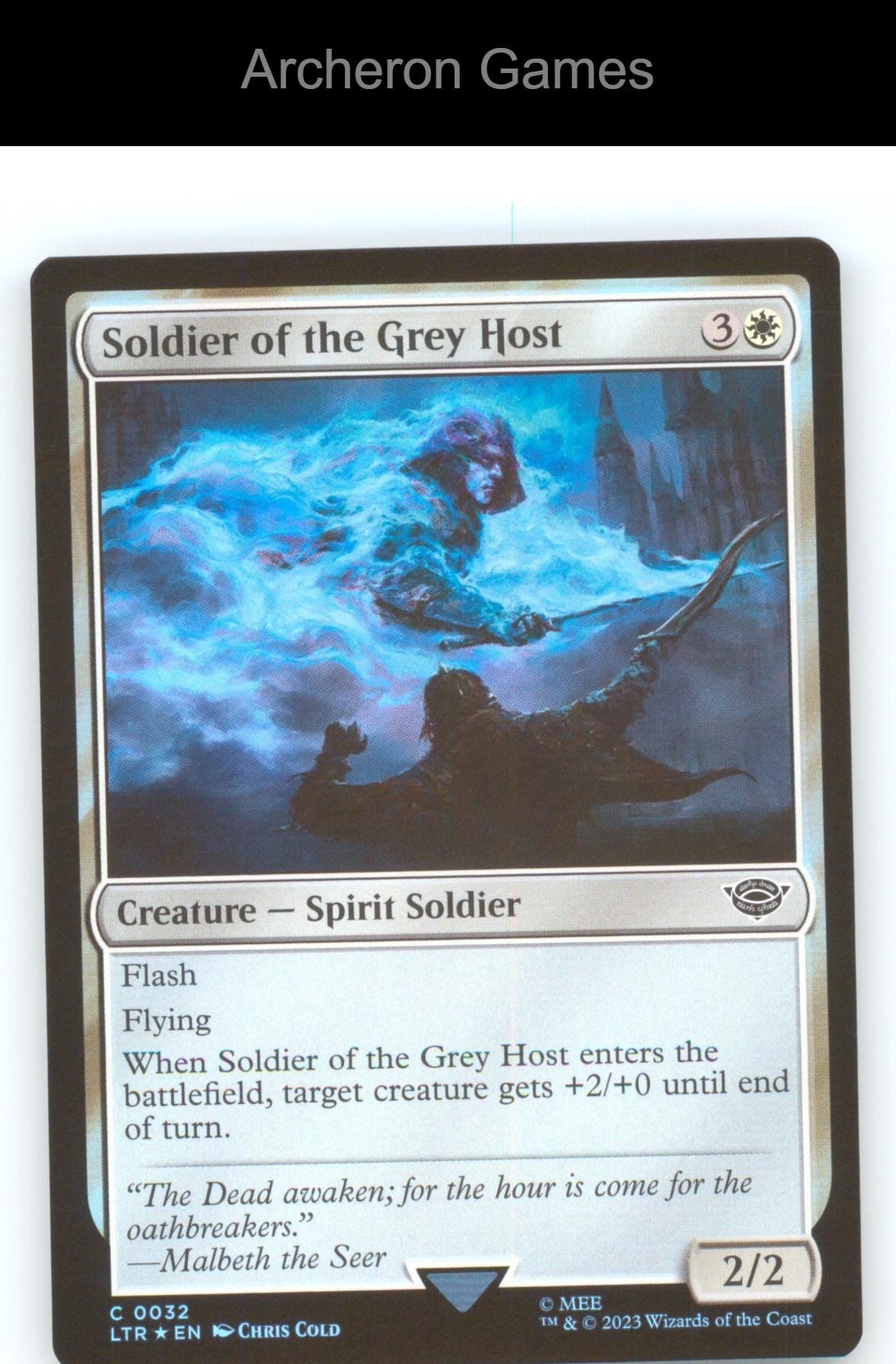 Soldier of the Grey Host LTR 32 C MTG Card NM/EX+ Foil