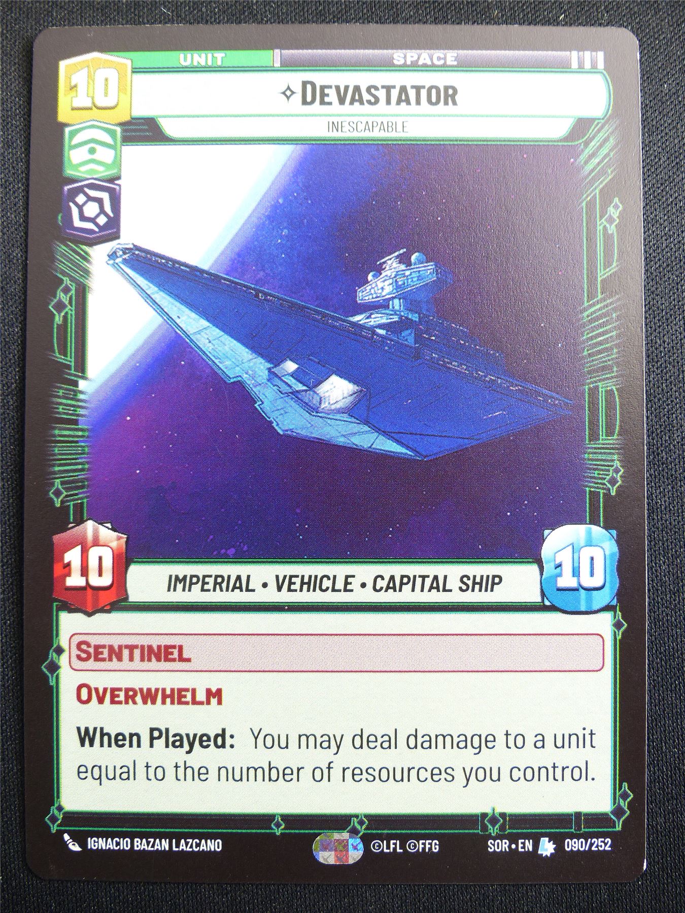 Devastator 090/252 - Star Wars Unlimited Card #4GS