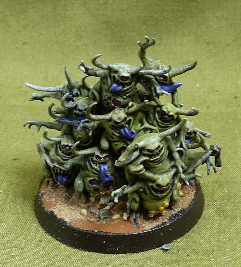 Nurglings set of 1 painted - Chaos Daemons - Warhammer 40K #5CB