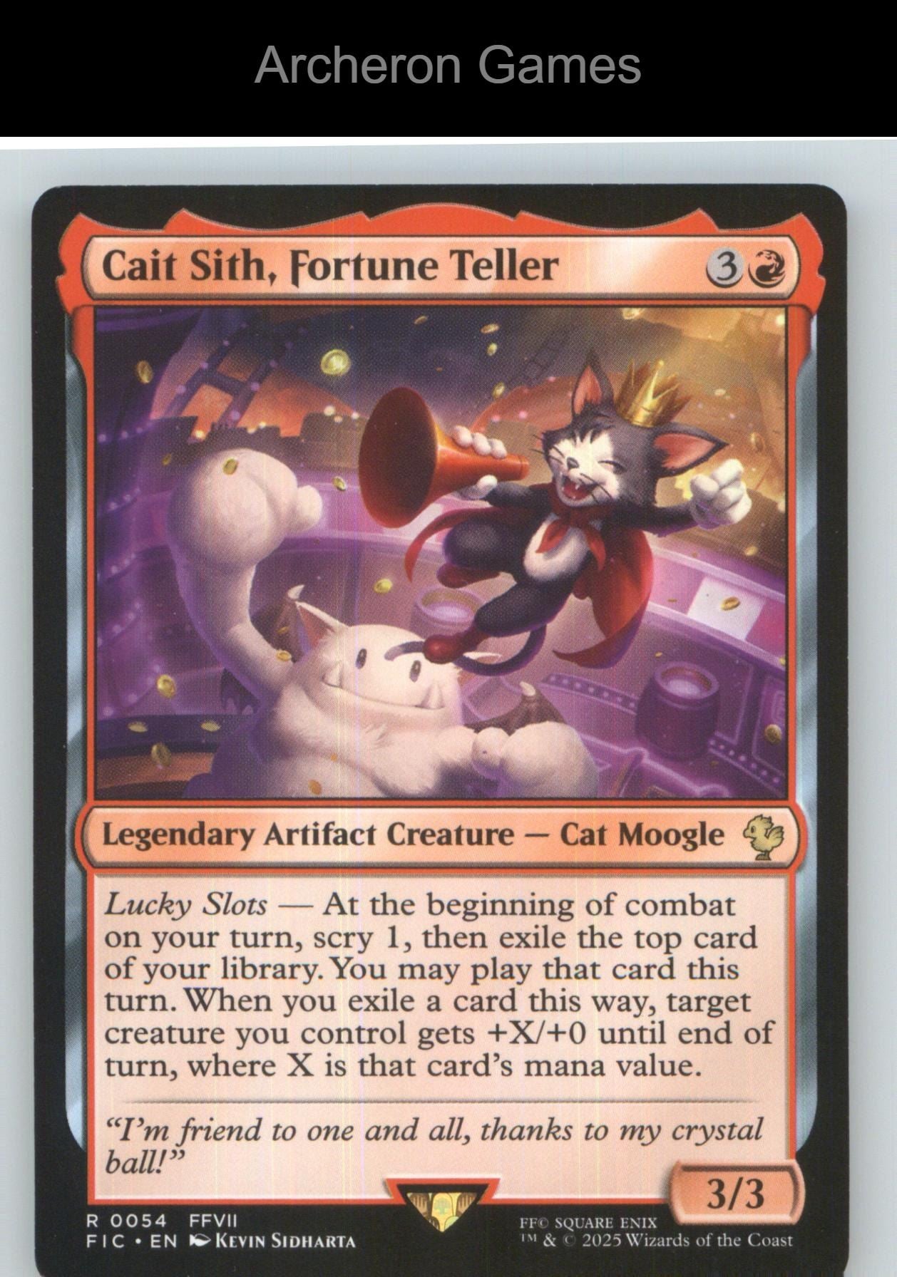 Cait Sith, Fortune Teller FIC 54 R MTG Card NM/EX+