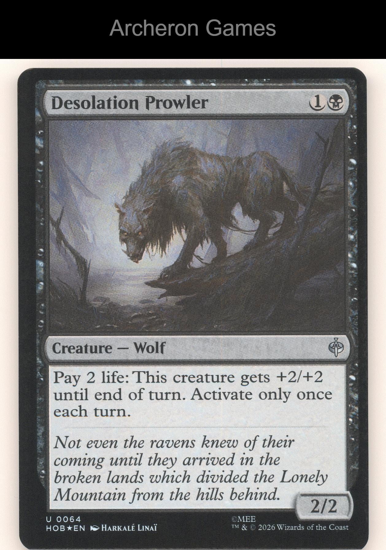 Desolation Prowler HOB 64 UC MTG Card The Hobbit