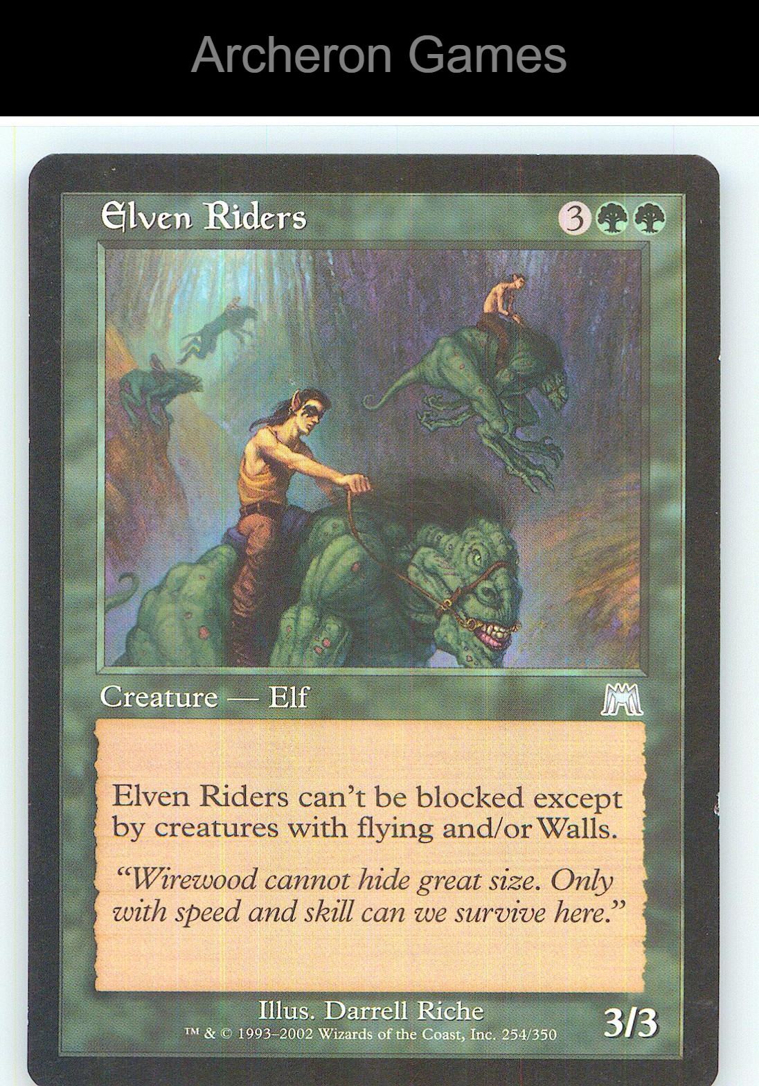 Elven Riders PLST 254/350 UC MTG Card NM/EX+