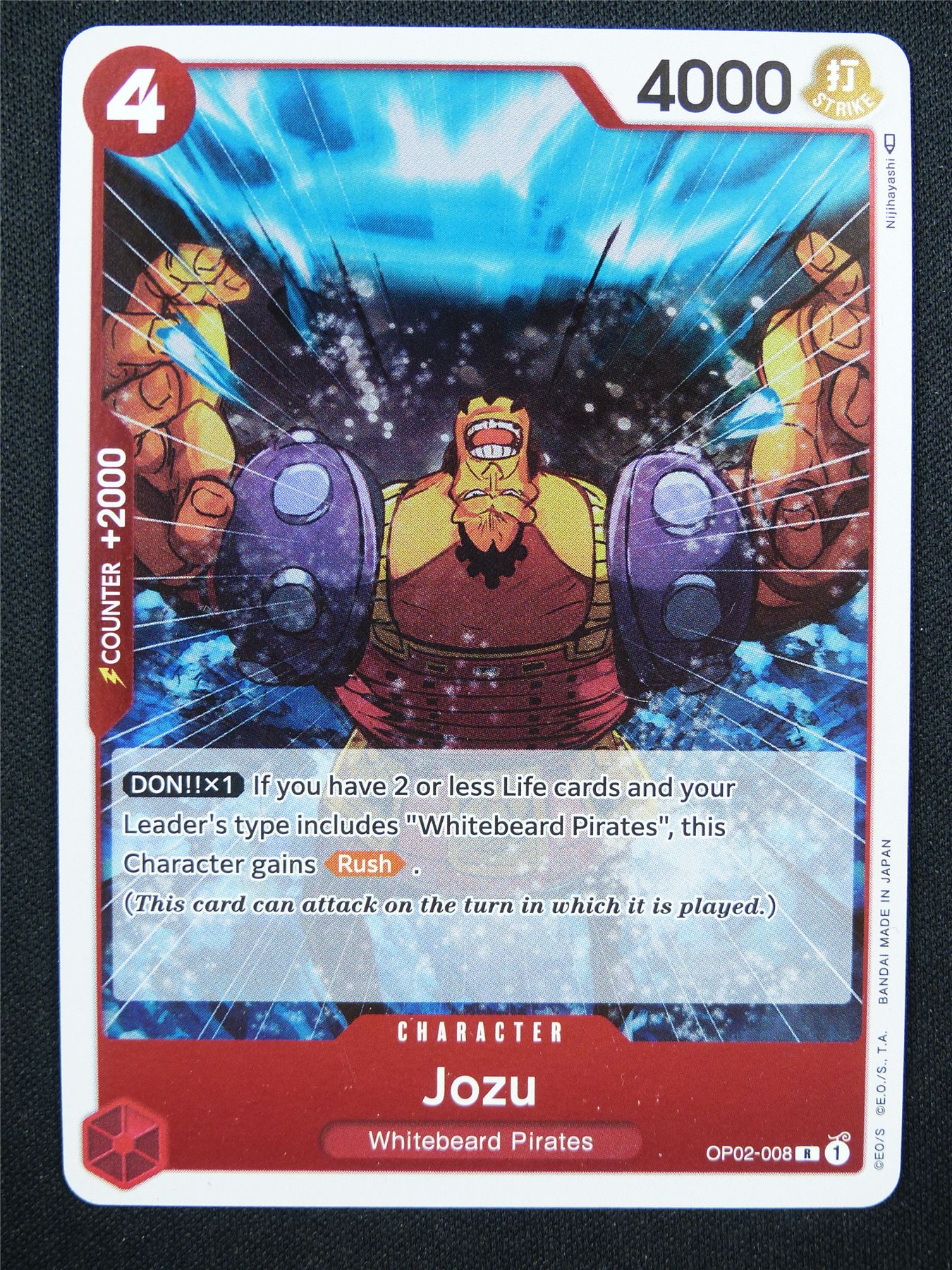 Jozu OP02-008 R - One Piece Card #4B