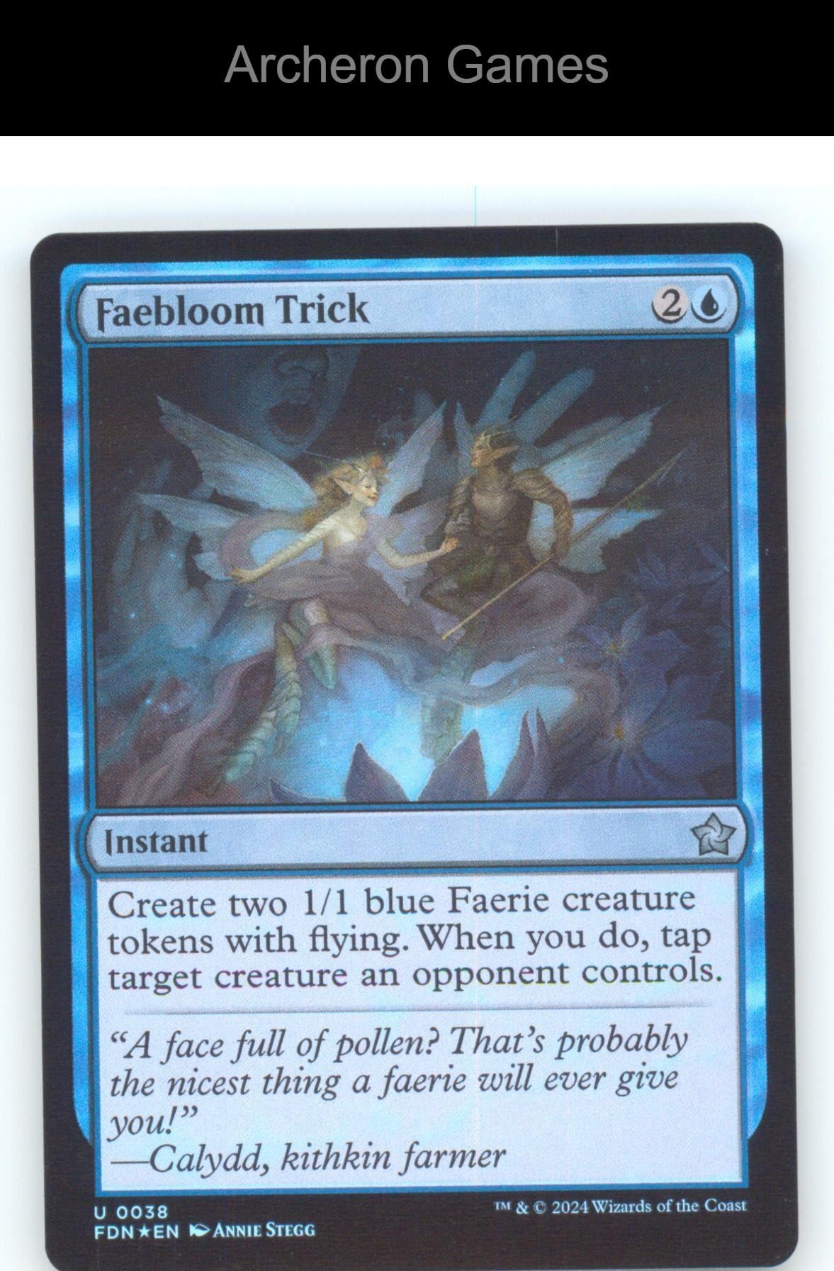Faebloom Trick FDN 38 UC MTG Card Foundations Foil