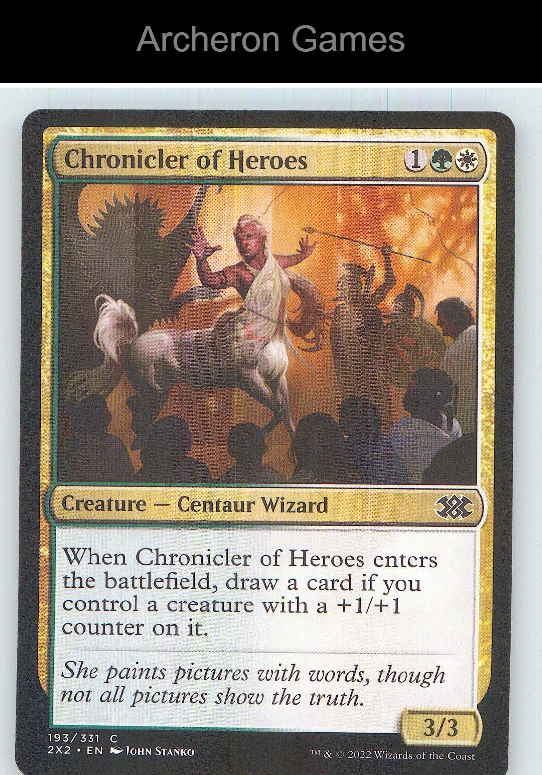 Chronicler of Heroes 2X2 193 C MTG Card NM/EX+