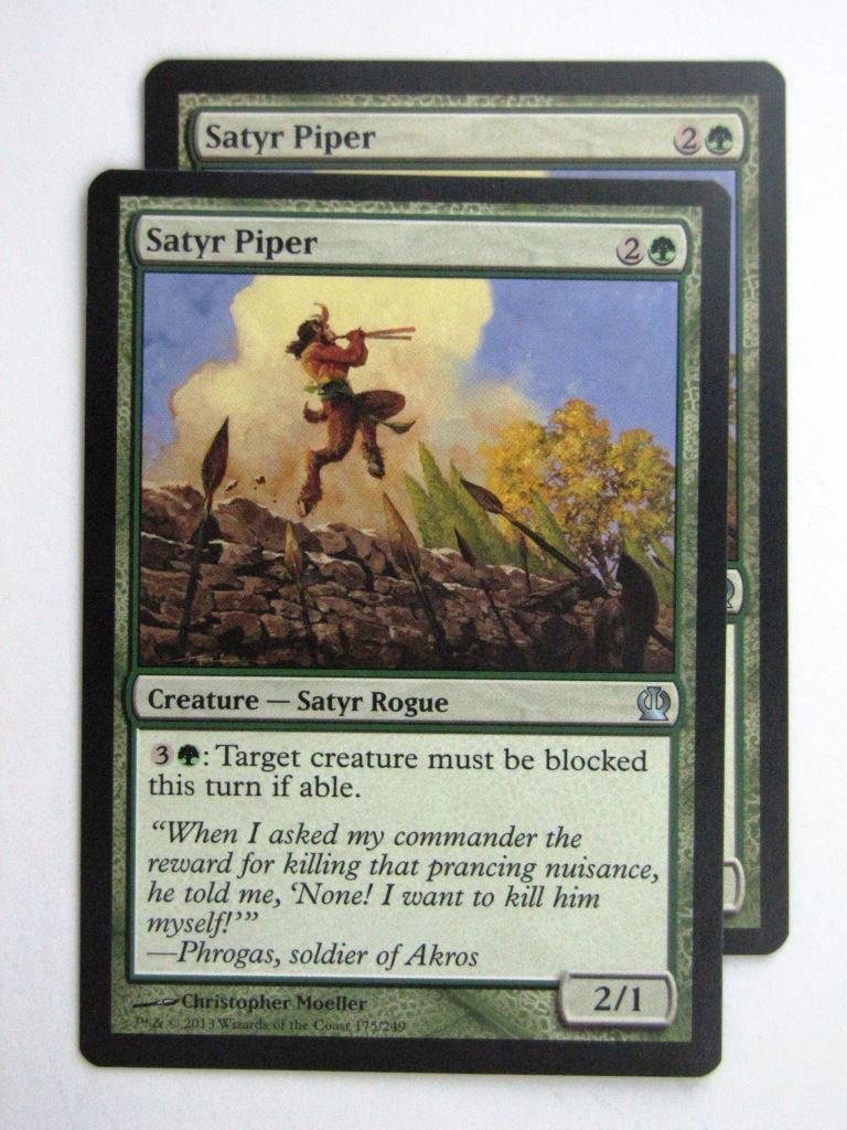 MTG Magic Cards: SATYR PIPER x2 Theros # 24D78
