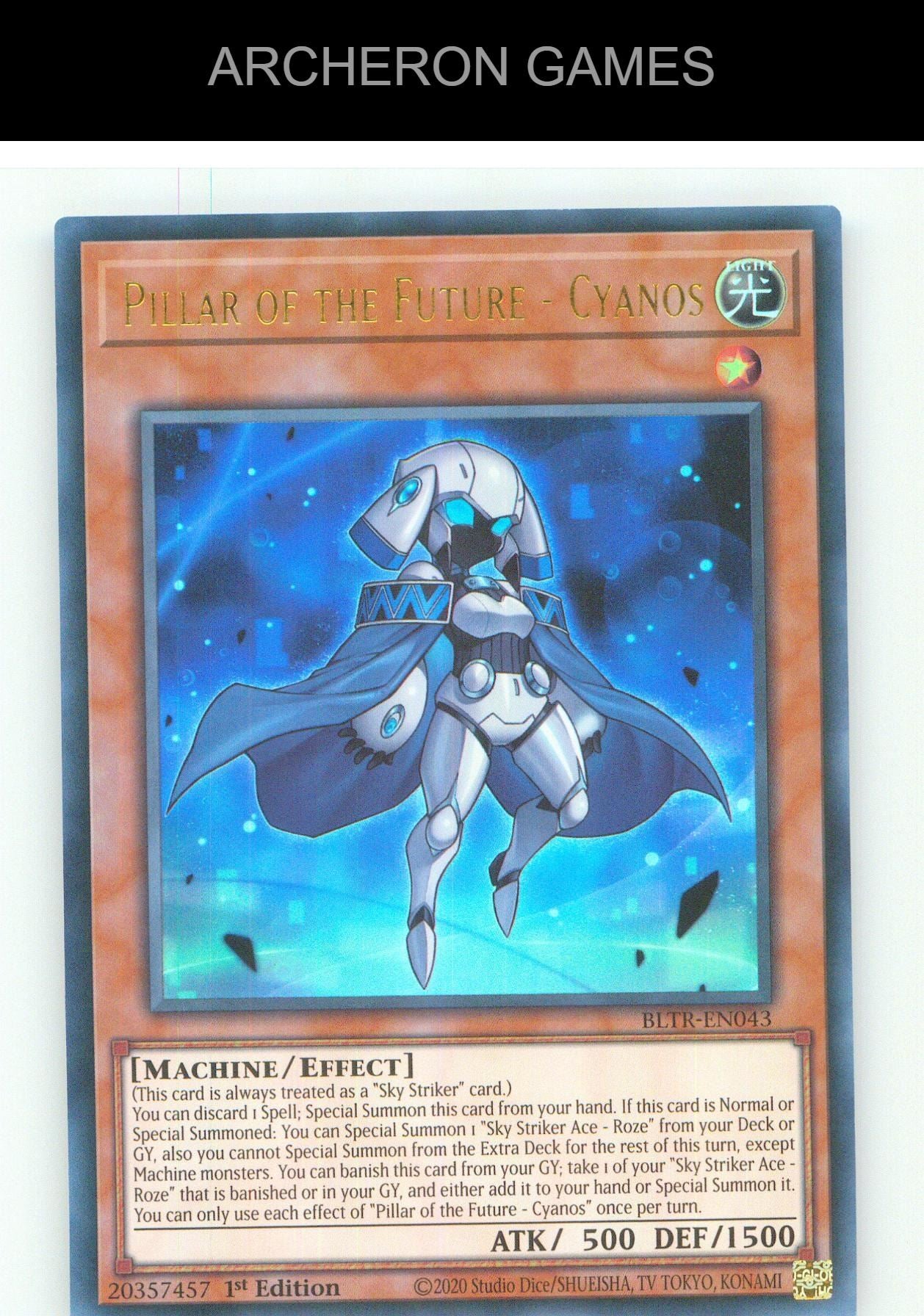 Pillar of the Future - Cyanos UR YUGIOH Card 1st Edition