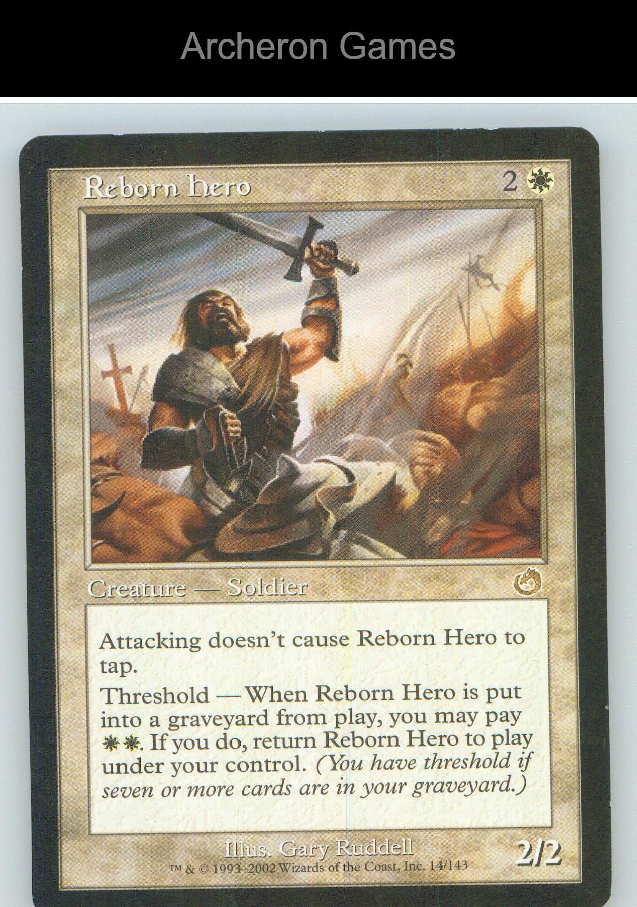 Reborn Hero TOR 14 R MTG Card NM/EX+
