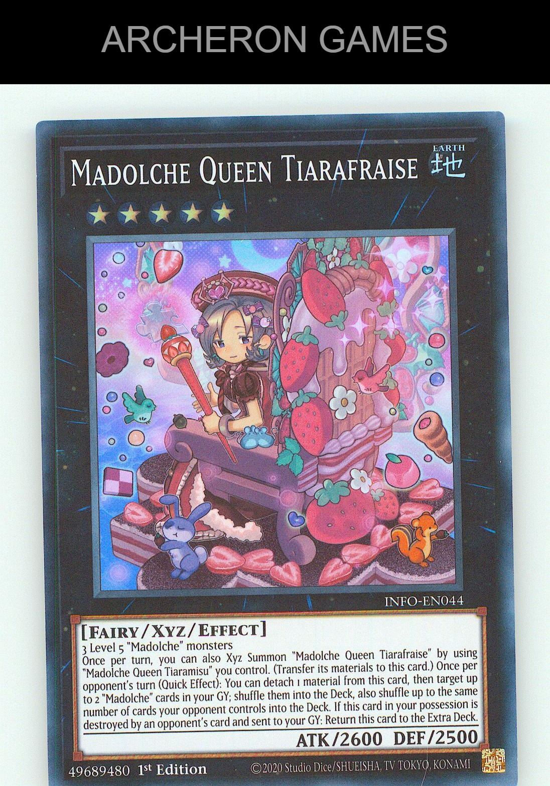 Madolche Queen Tiarafraise SR YUGIOH Card 1st Edition