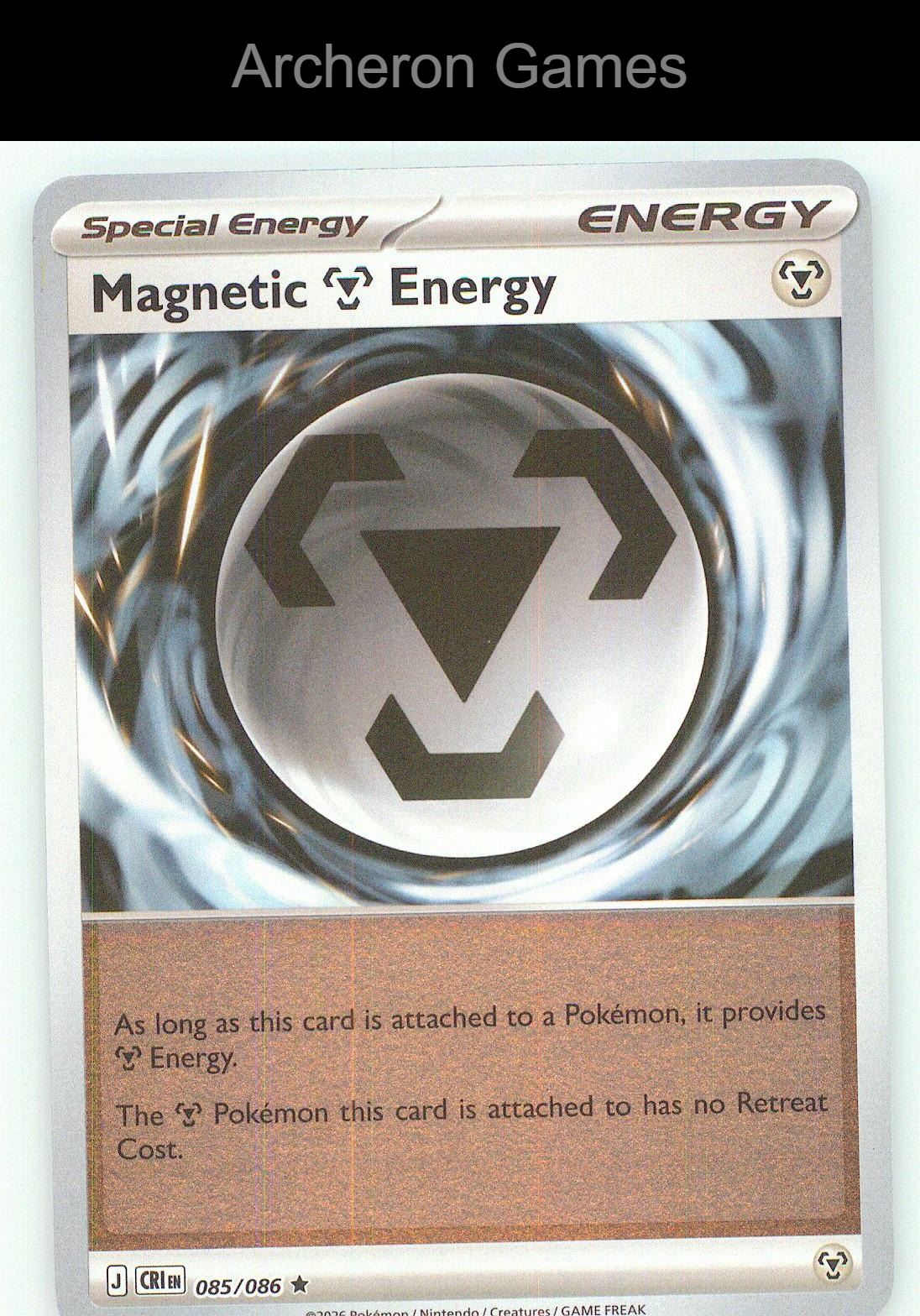Pokemon Card Magnetic M Energy ME04 085/086 R Chaos Rising Reverse Holo