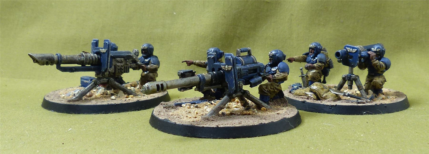 Heavy Weapons Squad painted - Astra Militarum - Warhammer 40K #2XR
