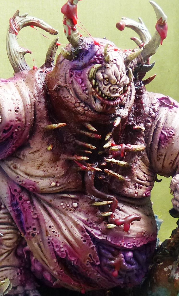 Great Unclean One painted - Nurgle Daemons - Warhammer 40K AoS #27B