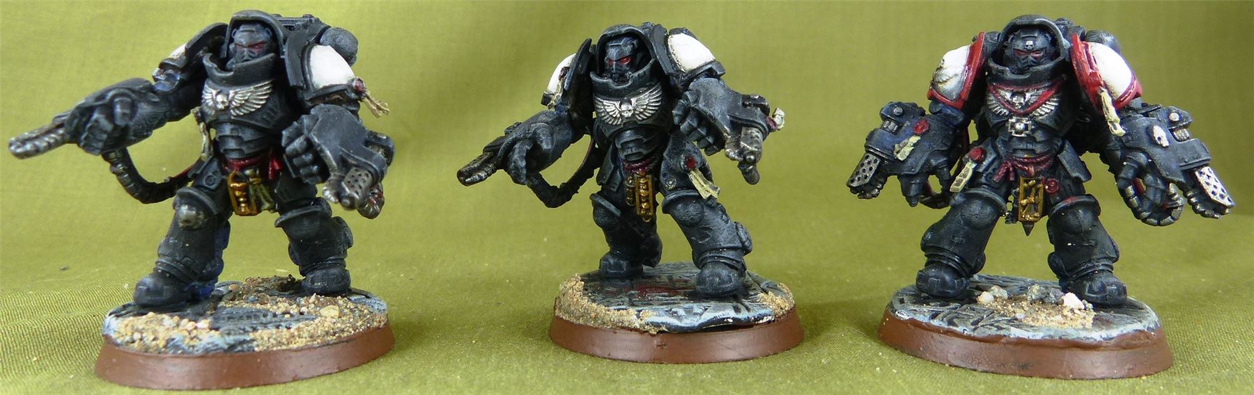 Primaris Aggressors Black Templars Space marines Painted Warhammer AoS 40k P3