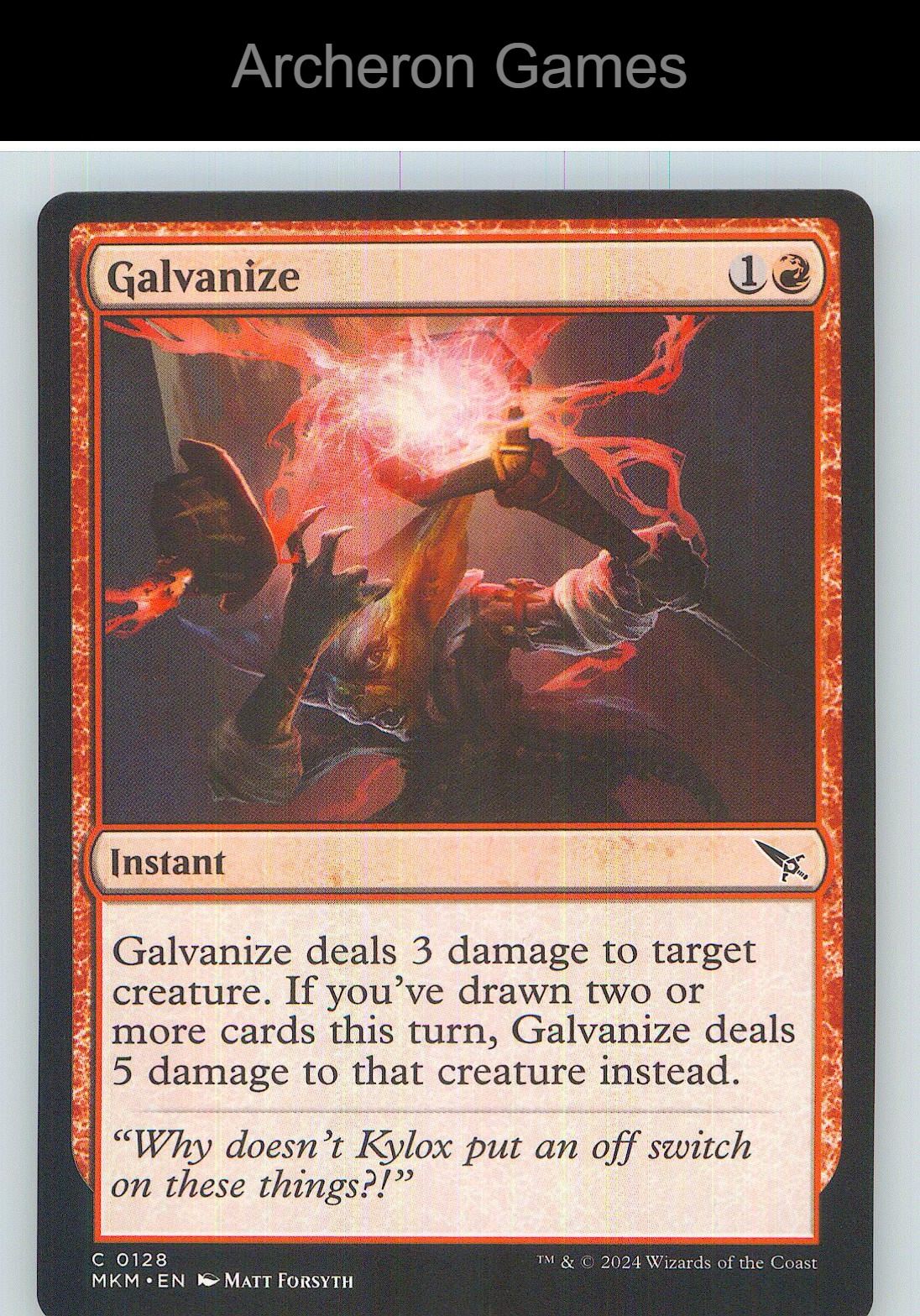 Galvanize MKM 128 C MTG Card NM/EX+