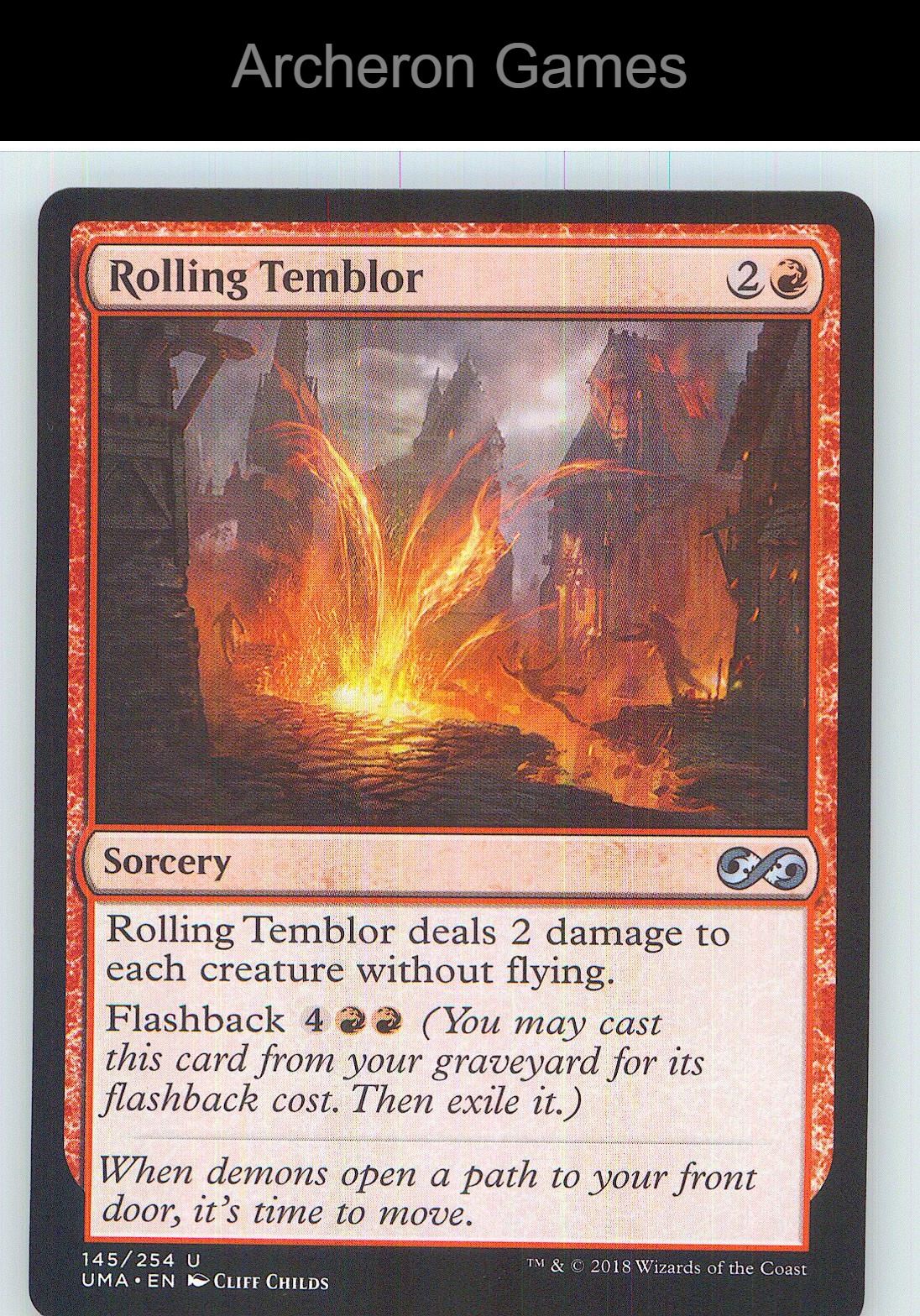 Rolling Temblor UMA 145 UC MTG Card NM/EX+