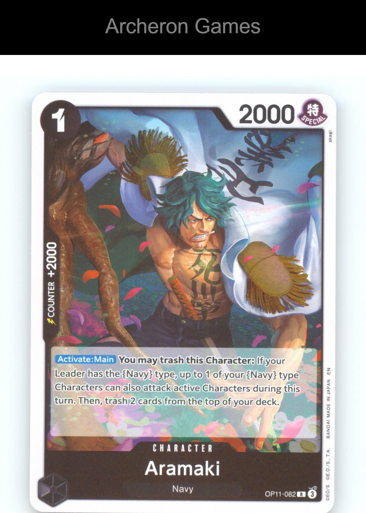 Aramaki OP11-082 R One Piece Card NM/EX+ Foil