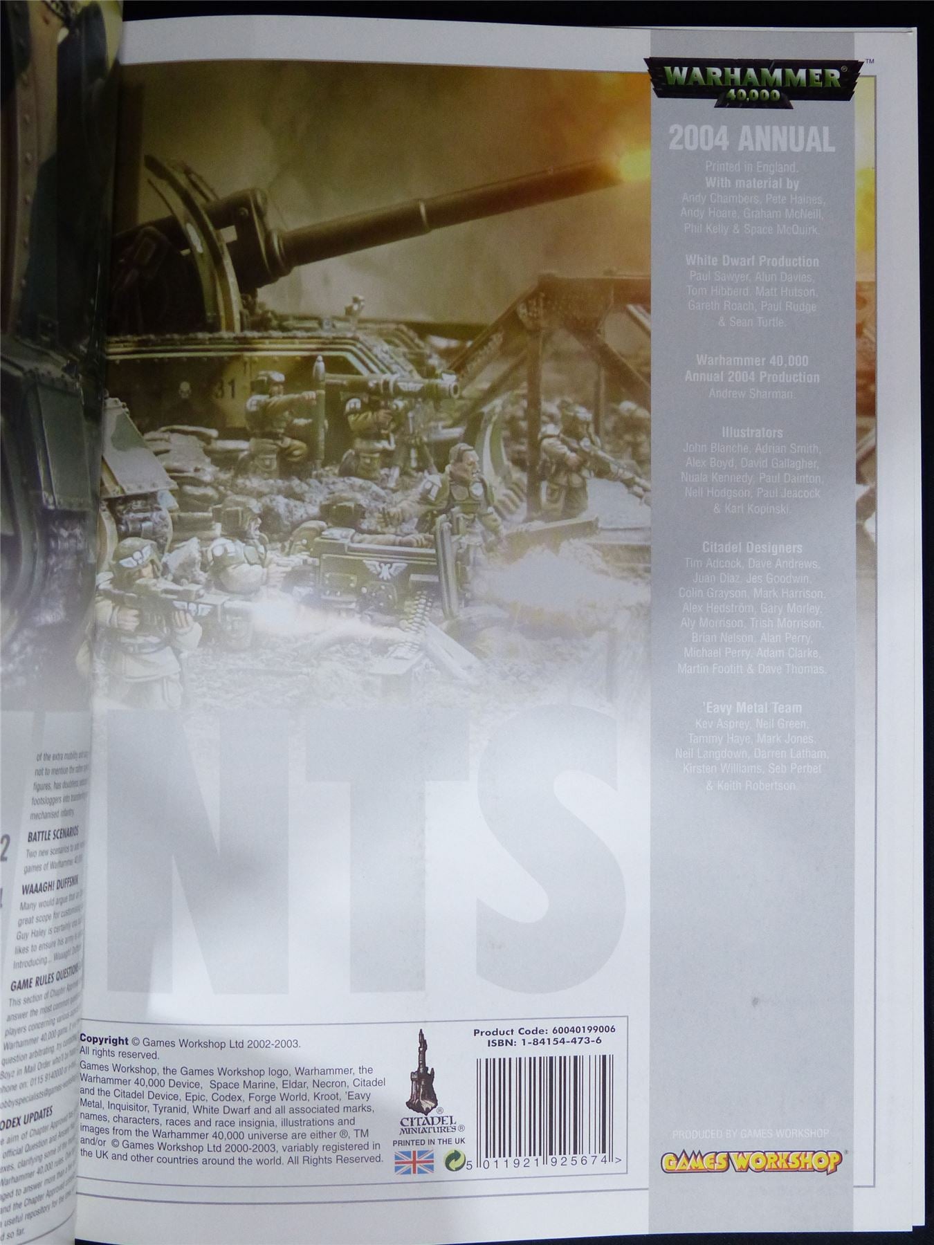 2004 Annual White Dwarf Compilation Softback - Warhammer 40K #1PG