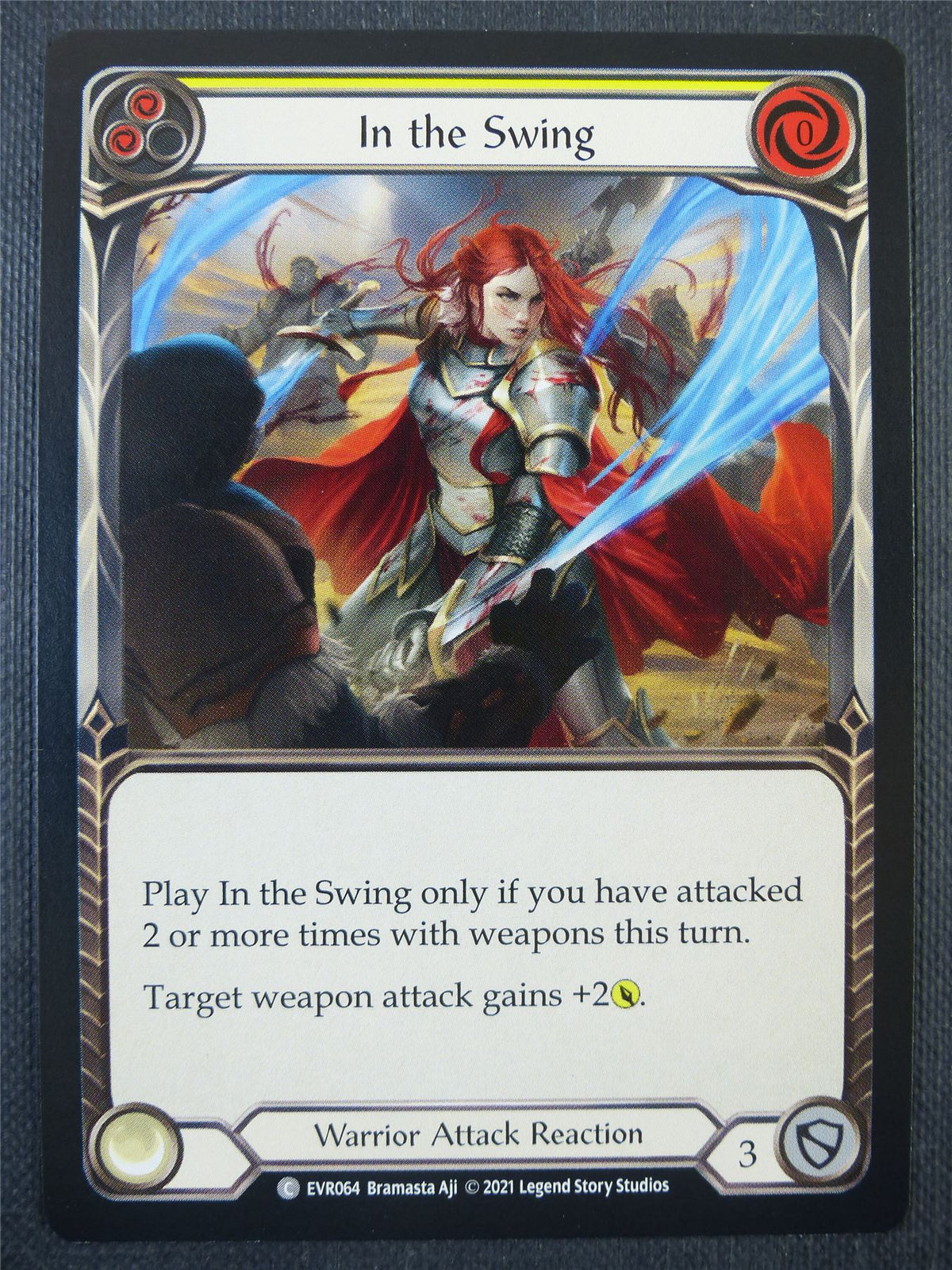 In the Swing Yellow - 1st ed Everfest - Flesh & Blood Card #6E2