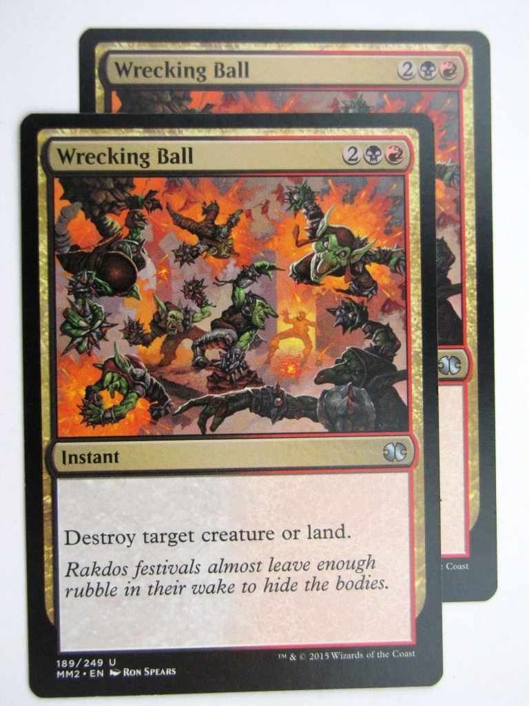 MTG MODERN MASTERS TWO: WRECKING BALL x2 # 28A74