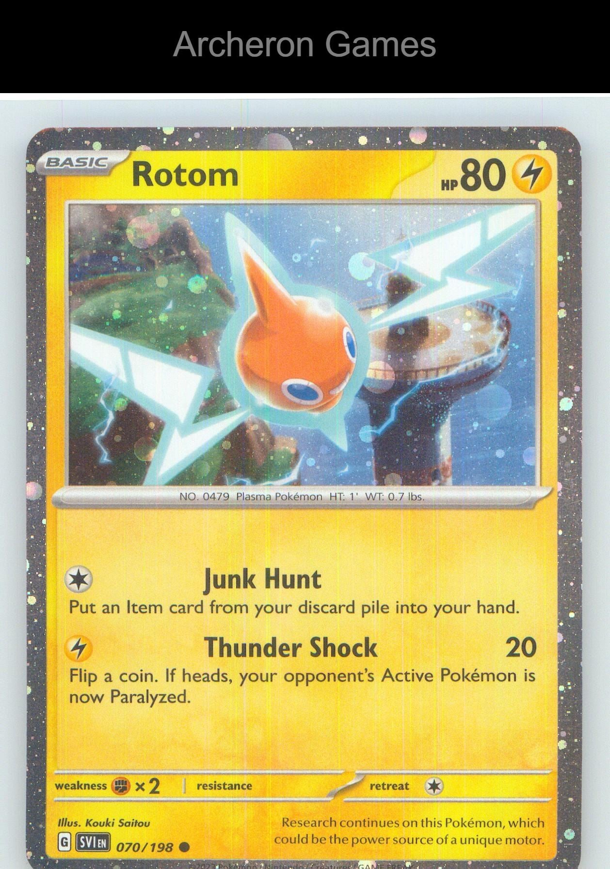 Pokemon Card Rotom (Cosmos Holo) MCAP 070/198 P Miscellaneous Cards & Products