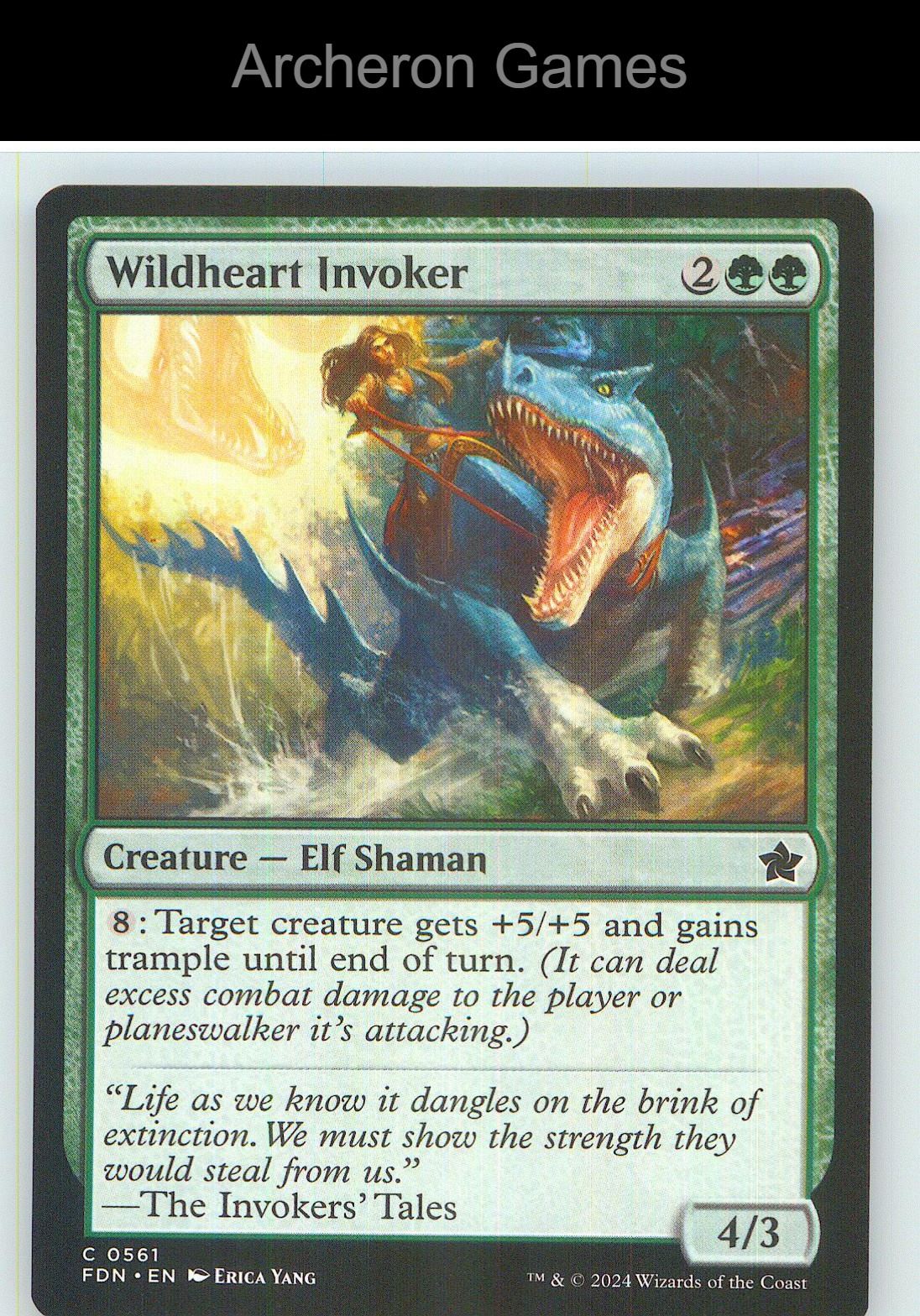 Wildheart Invoker FDN 561 C MTG Card NM/EX+