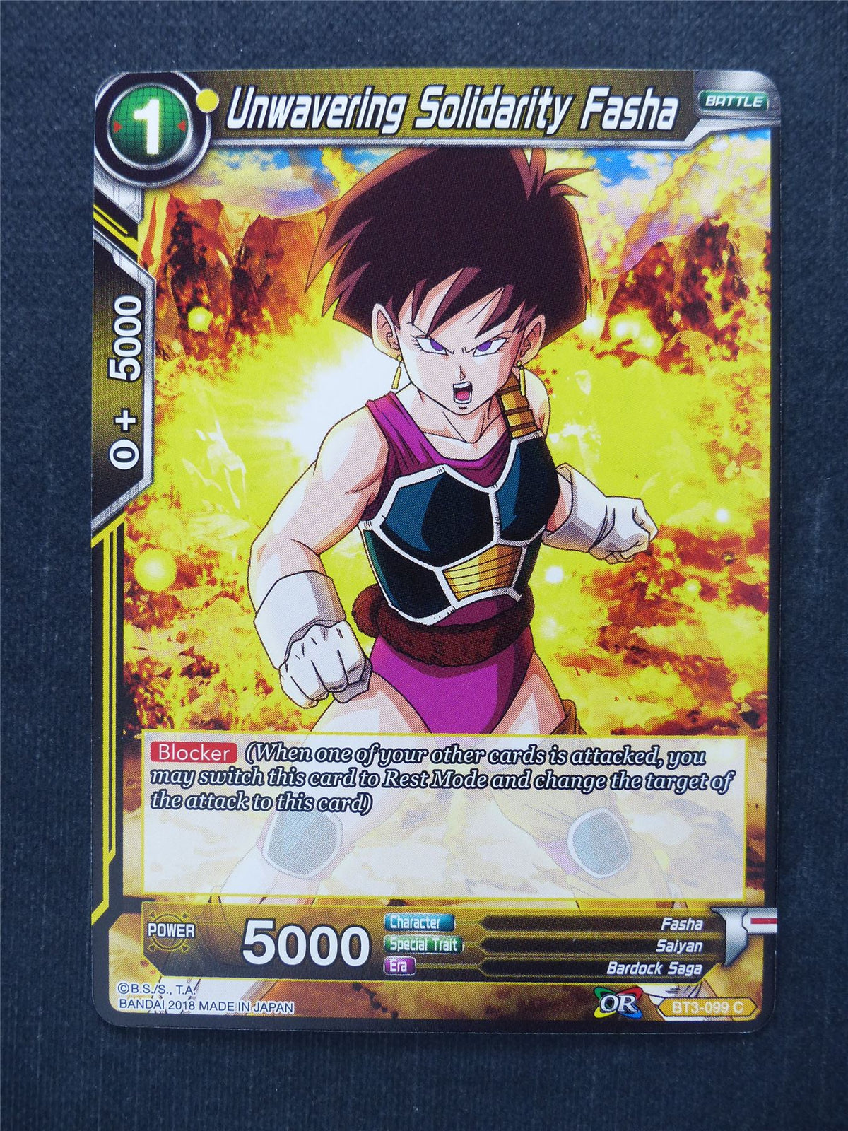 Unwavering Solidarity Fasha - Dragon Ball Super Cards #FK